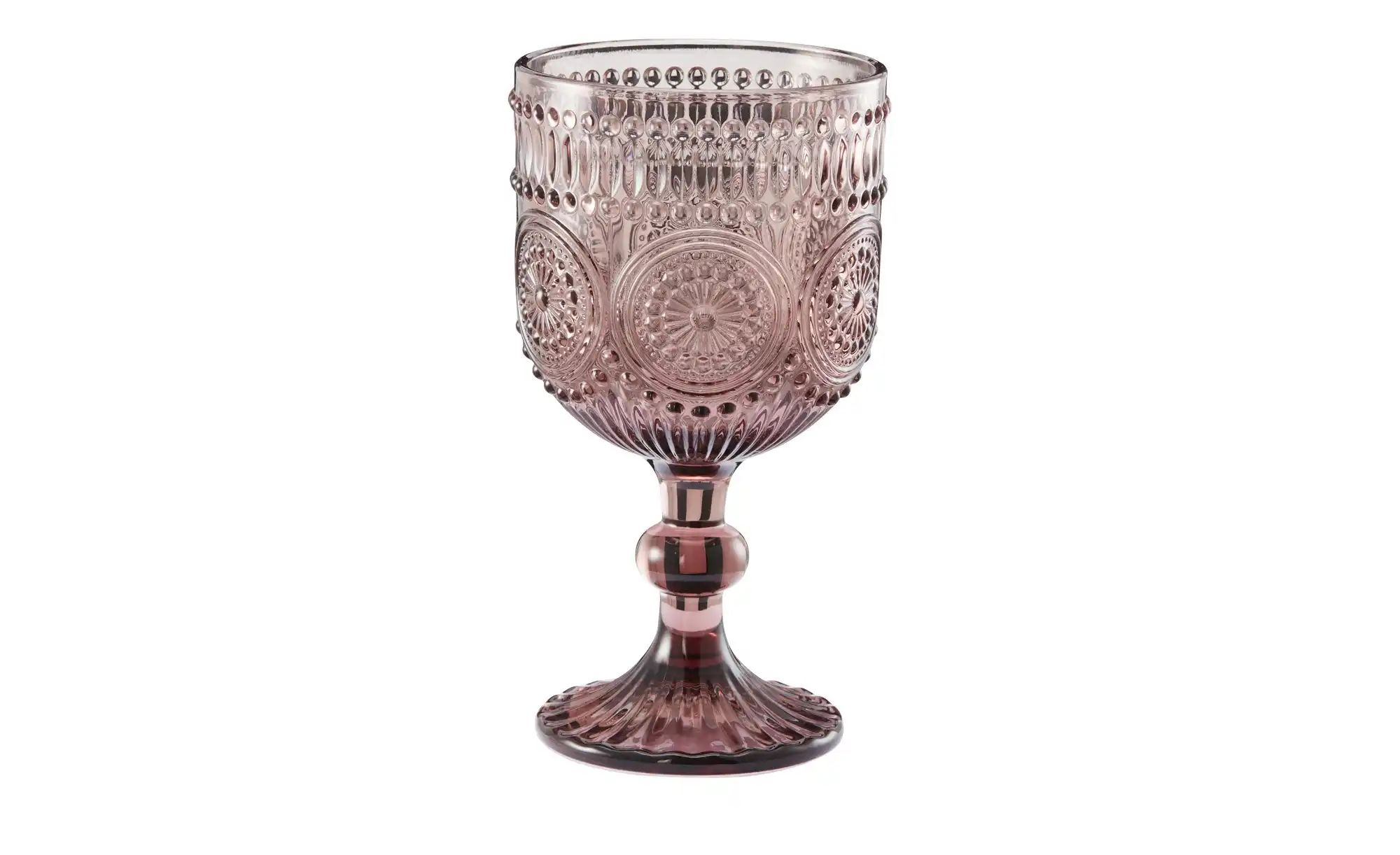Weinglas ¦ rosa/pink ¦ Glas ¦ Maße (cm): H: 16,5 Ø: 8.8 Gläser & Karaffe günstig online kaufen