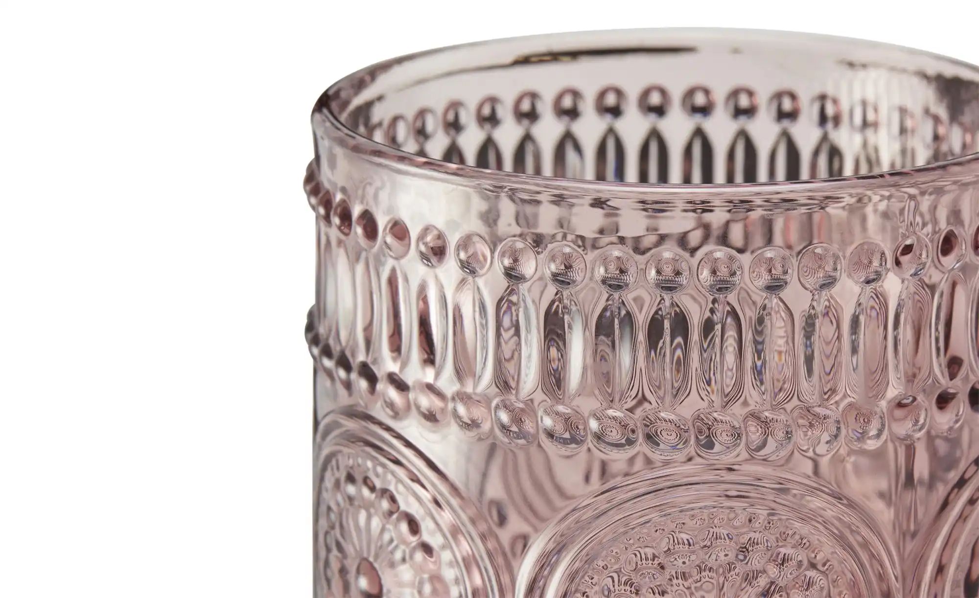 Becher   ¦ rosa/pink ¦ Glas ¦ Maße (cm): H: 9,2  Ø: 7.3 Gläser & Karaffen - günstig online kaufen