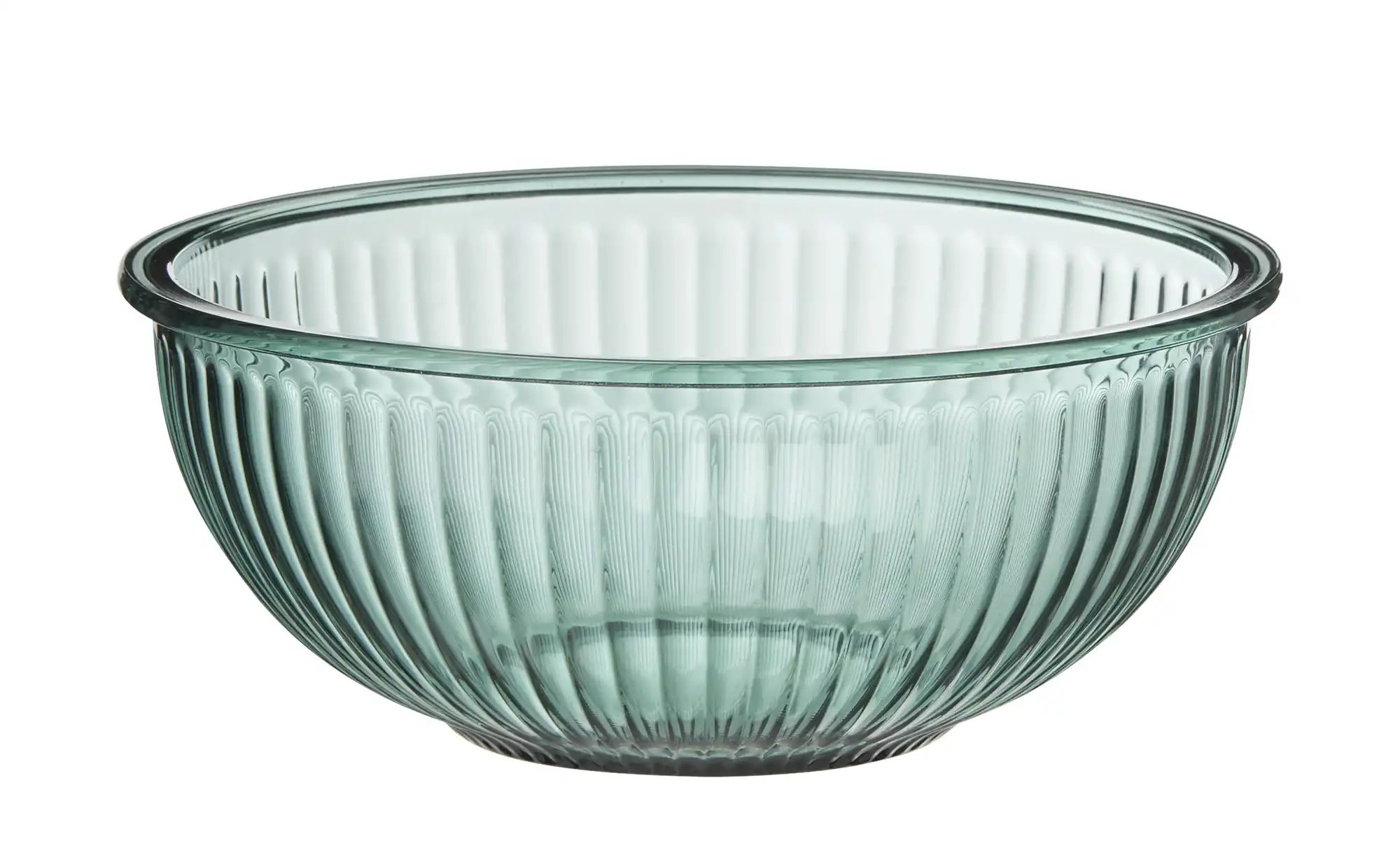 Rührschüssel   ¦ grün ¦ Glas ¦ Maße (cm): H: 9  Ø: 22 Geschirr > Einzelgesc günstig online kaufen