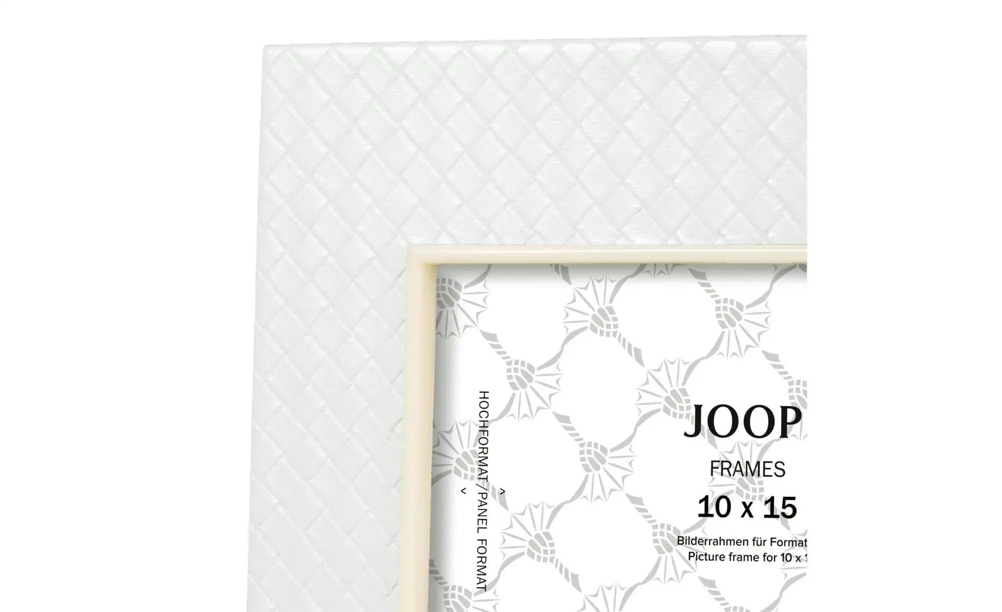 JOOP! Bilderrahmen   ¦ weiß ¦ Kunstleder ¦ Maße (cm): B: 18 H: 22 Accessoir günstig online kaufen