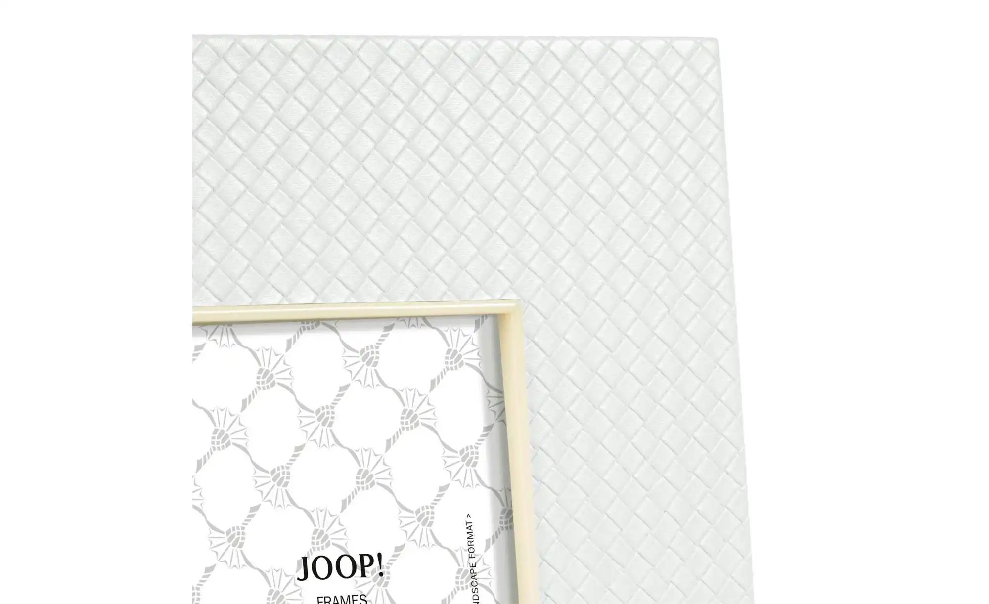 JOOP! Bilderrahmen   ¦ weiß ¦ Kunstleder ¦ Maße (cm): B: 26,5 H: 31,5 Acces günstig online kaufen