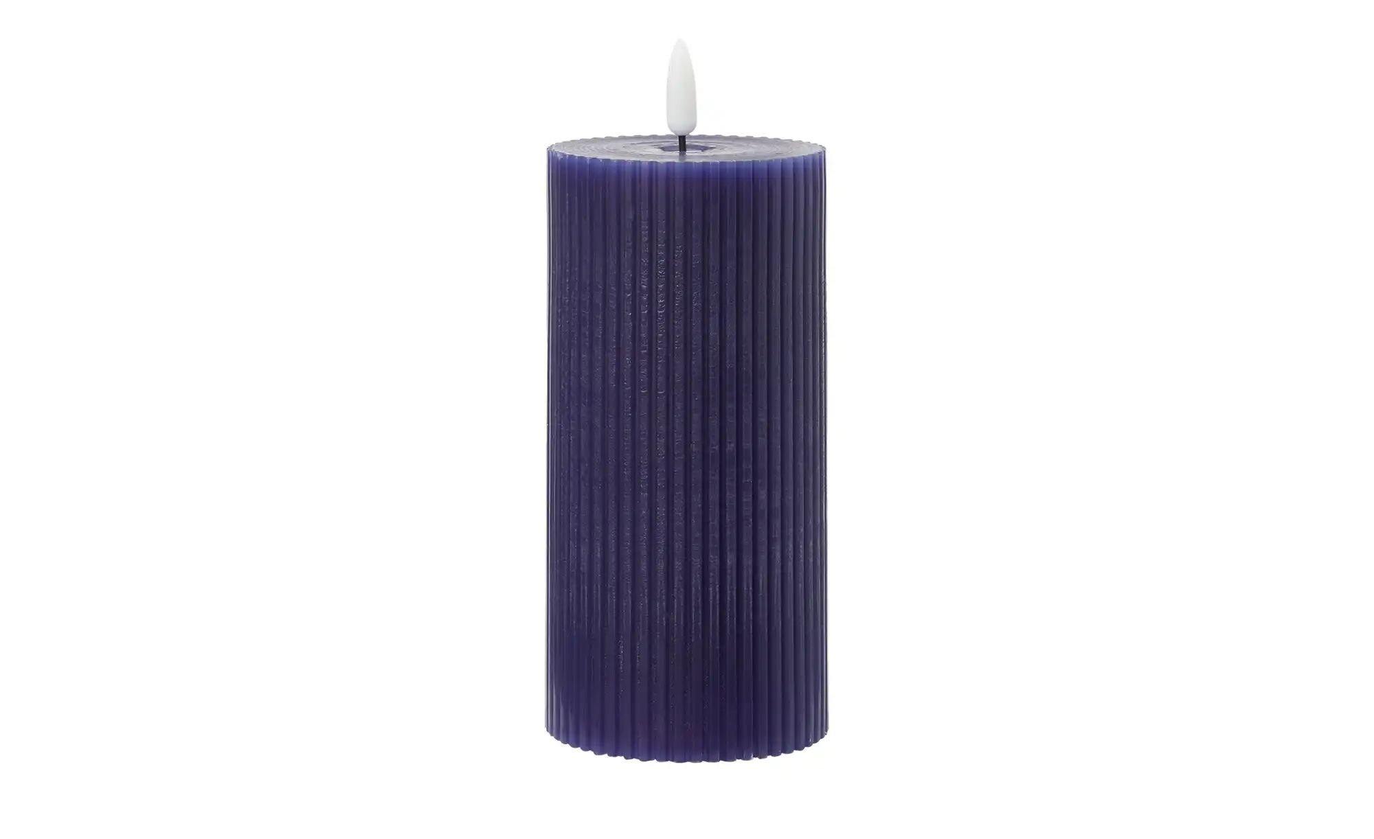 HOME STORY LED Kerze   ¦ blau ¦ Wachs,Kunststoff ¦ Maße (cm): H: 15  Ø: 7.5 günstig online kaufen