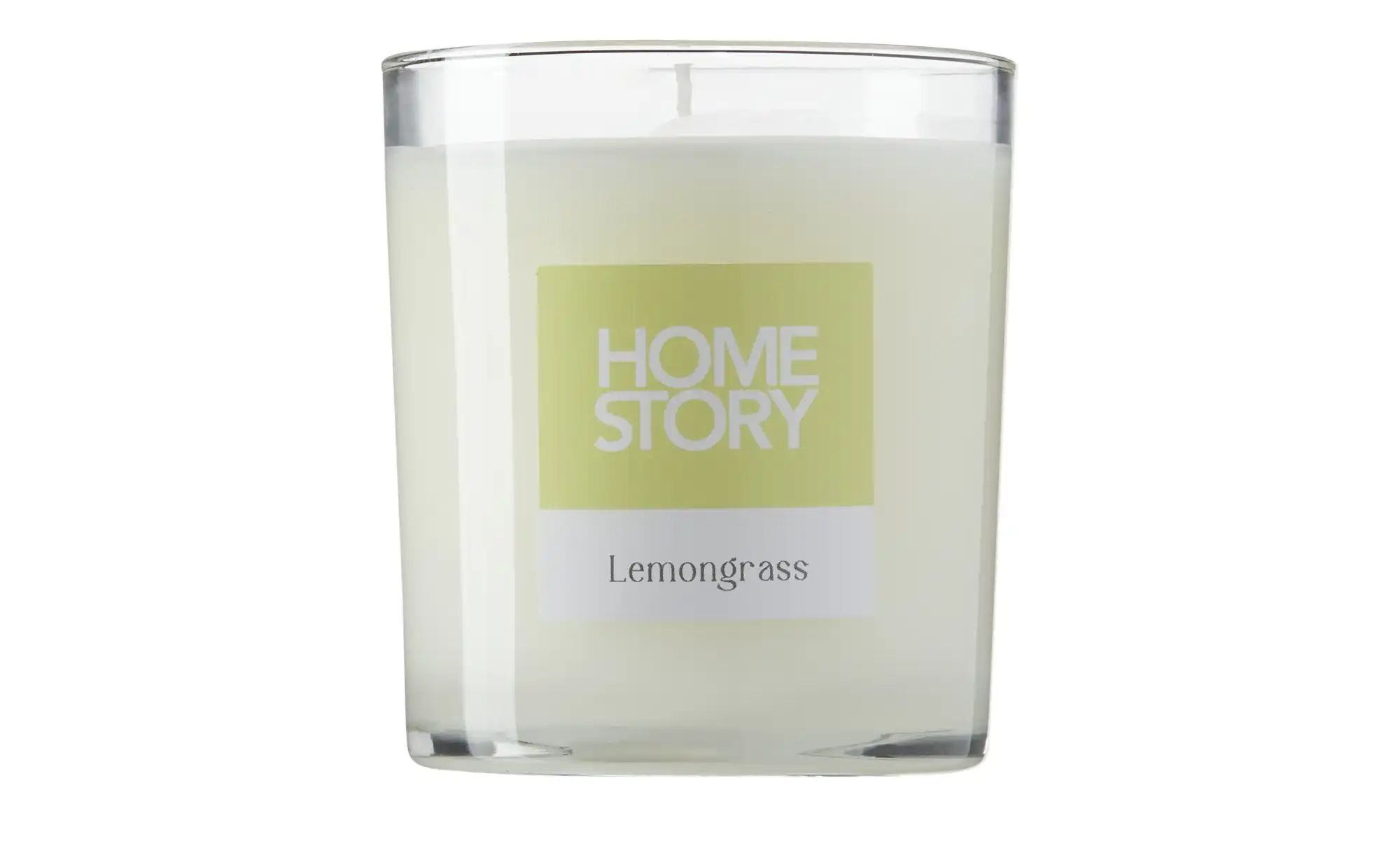 HOME STORY Duftkerze im Glas "Lemongrass"   ¦ grün ¦ Wachs,Glas ¦ Maße (cm) günstig online kaufen