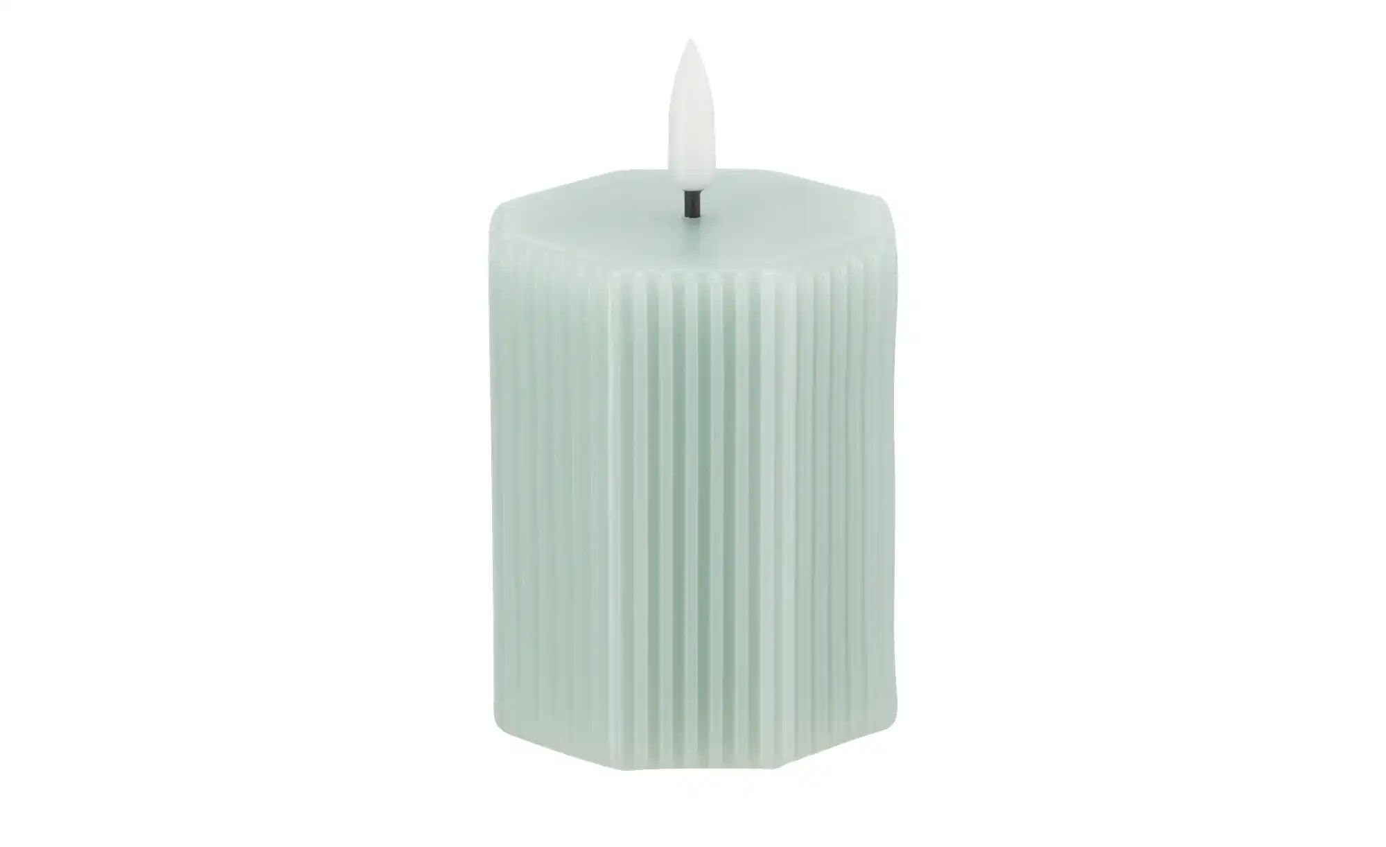 HOME STORY LED Kerze   ¦ blau ¦ Wachs,Kunststoff ¦ Maße (cm): H: 11  Ø: 6 A günstig online kaufen