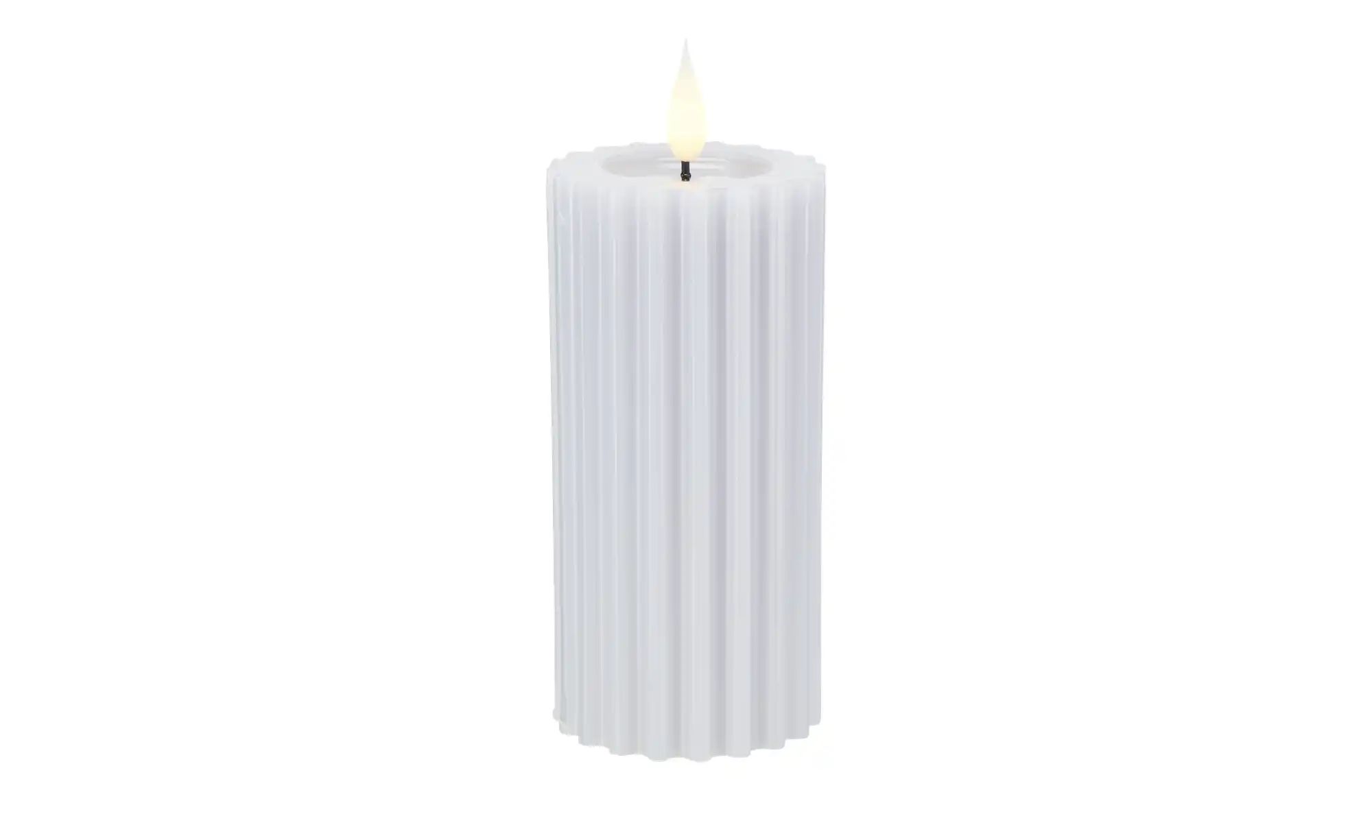HOME STORY LED Kerze   ¦ blau ¦ Wachs,Kunststoff ¦ Maße (cm): H: 18  Ø: 7.5 günstig online kaufen
