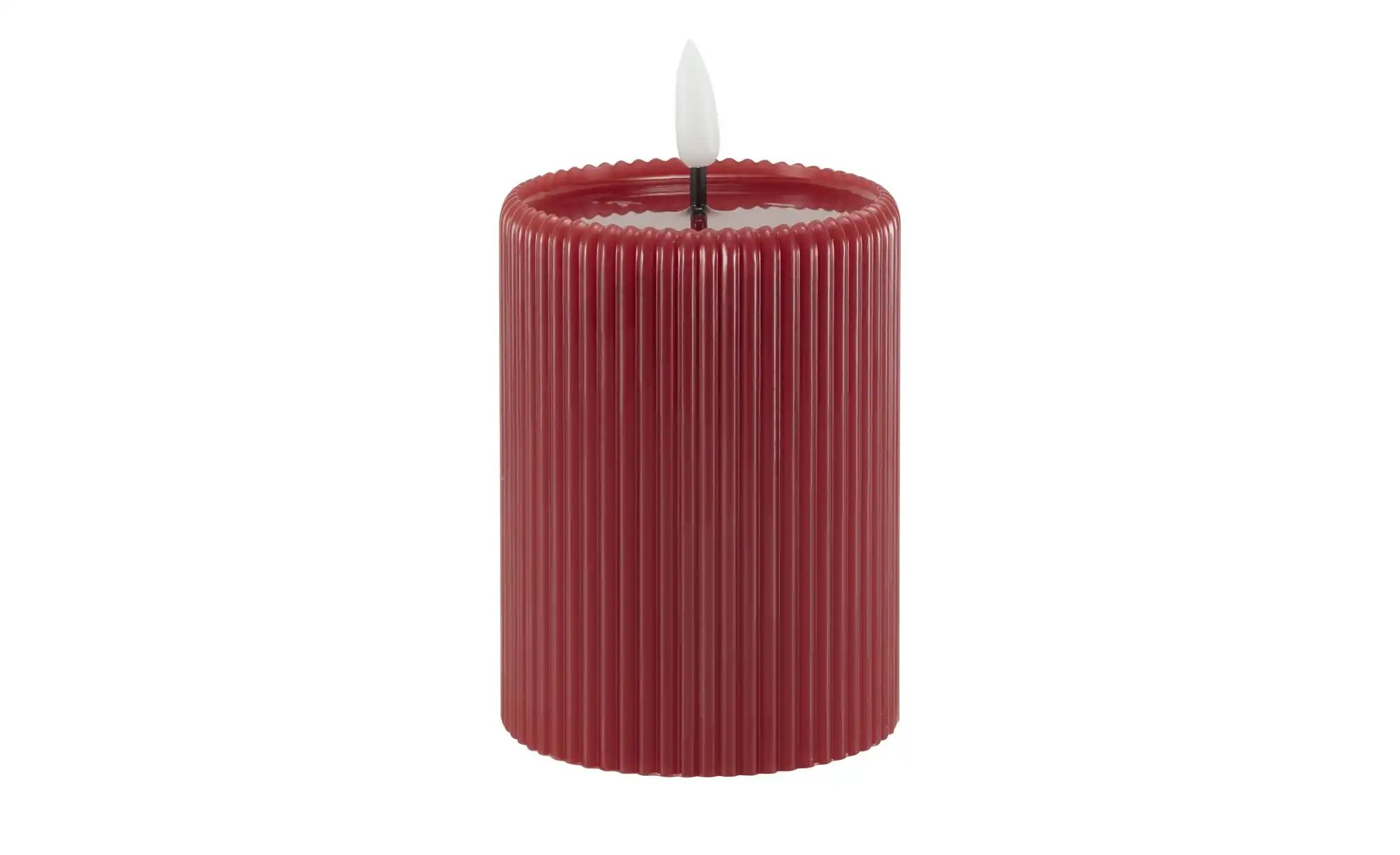 HOME STORY LED Kerze   ¦ rot ¦ Paraffin,Kunststoff ¦ Maße (cm): H: 10  Ø: 7 günstig online kaufen