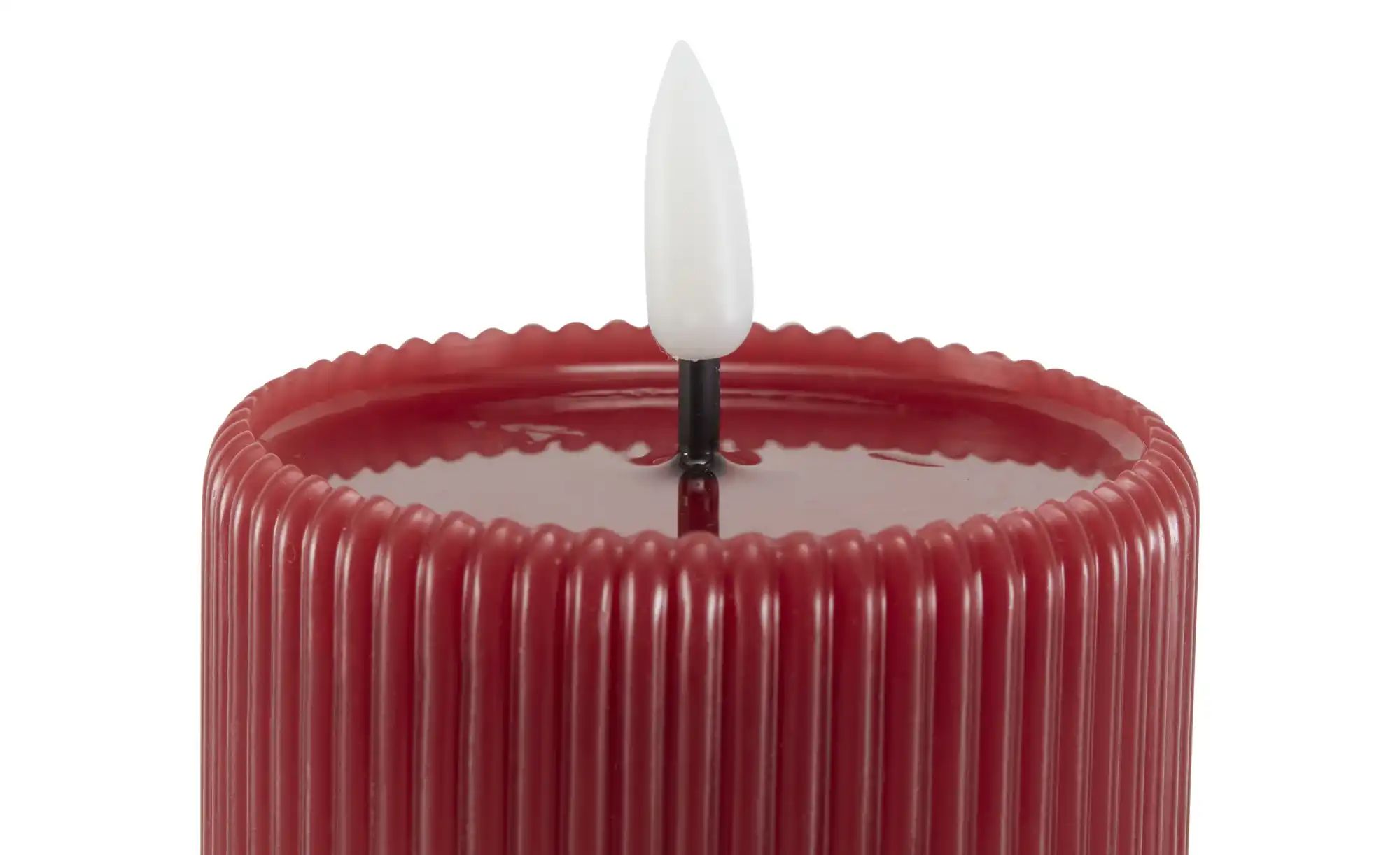 Thumbnail - HOME STORY LED Kerze   ¦ rot ¦ Paraffin,Kunststoff ¦ Maße (cm): H: 10  Ø: 7.5 Weihnachten - Höffner
