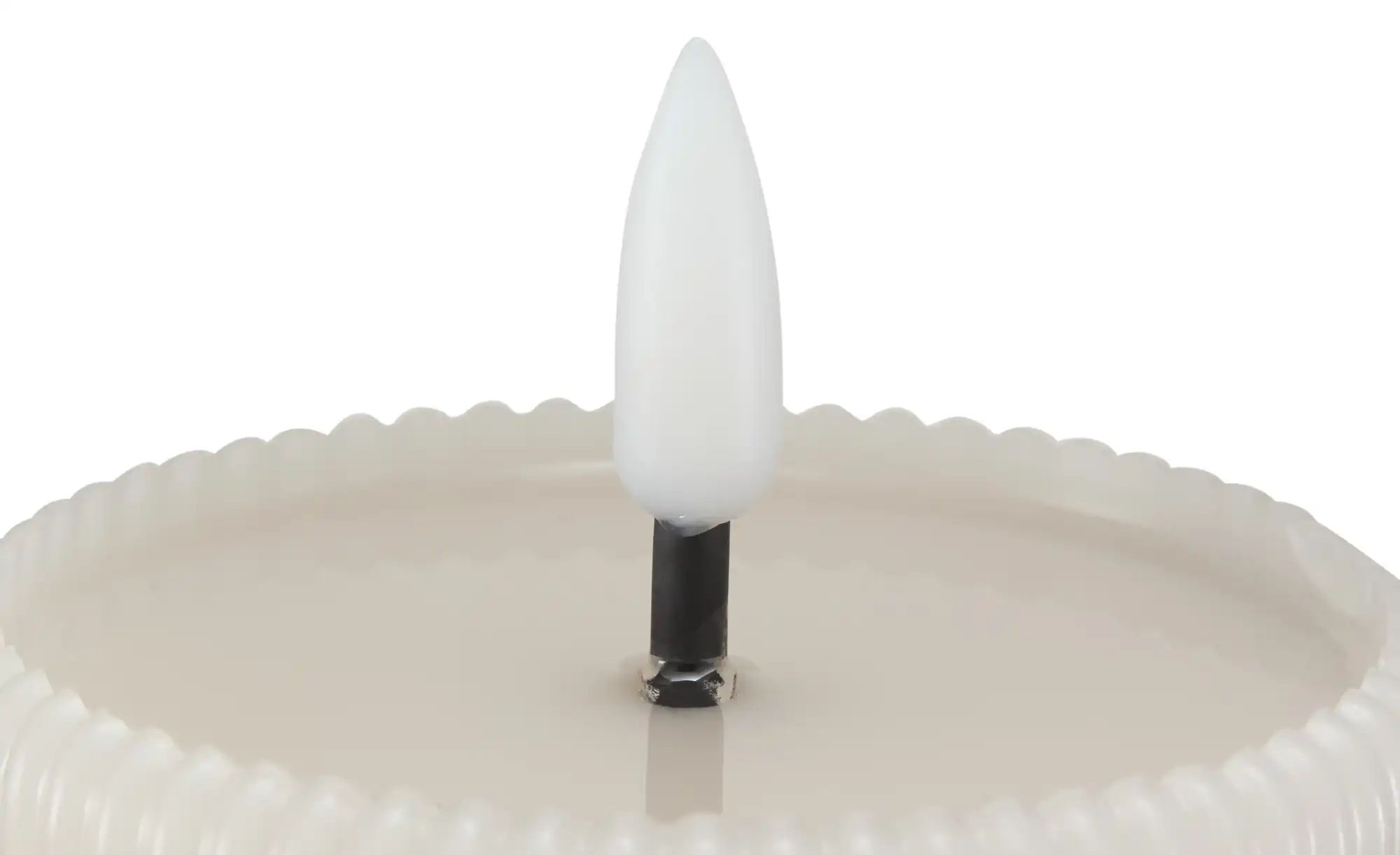 HOME STORY LED Kerze   ¦ grau ¦ Paraffin,Kunststoff ¦ Maße (cm): H: 10  Ø: günstig online kaufen