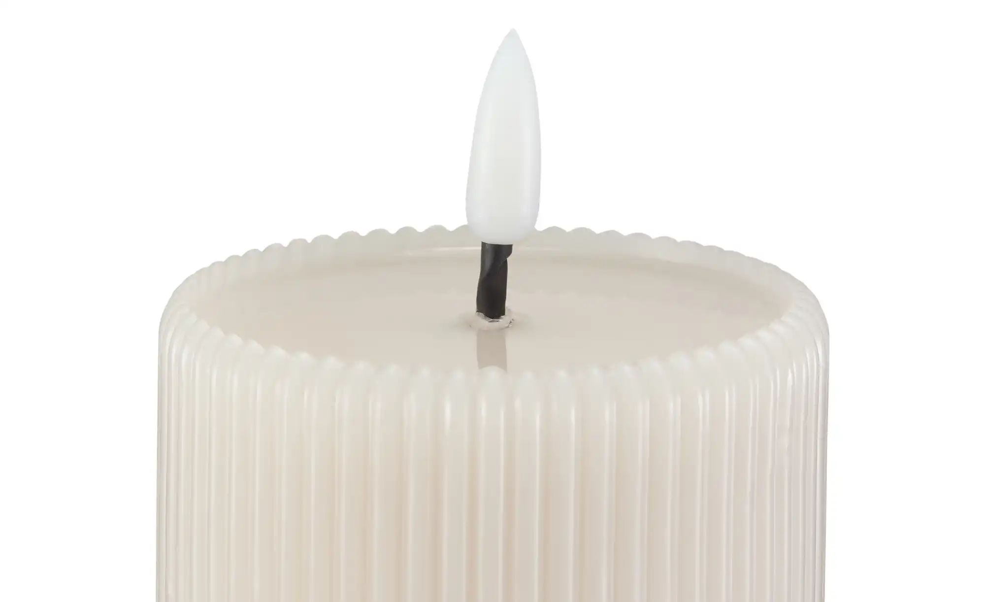 HOME STORY LED Kerze   ¦ grau ¦ Paraffin,Kunststoff ¦ Maße (cm): H: 13  Ø: günstig online kaufen