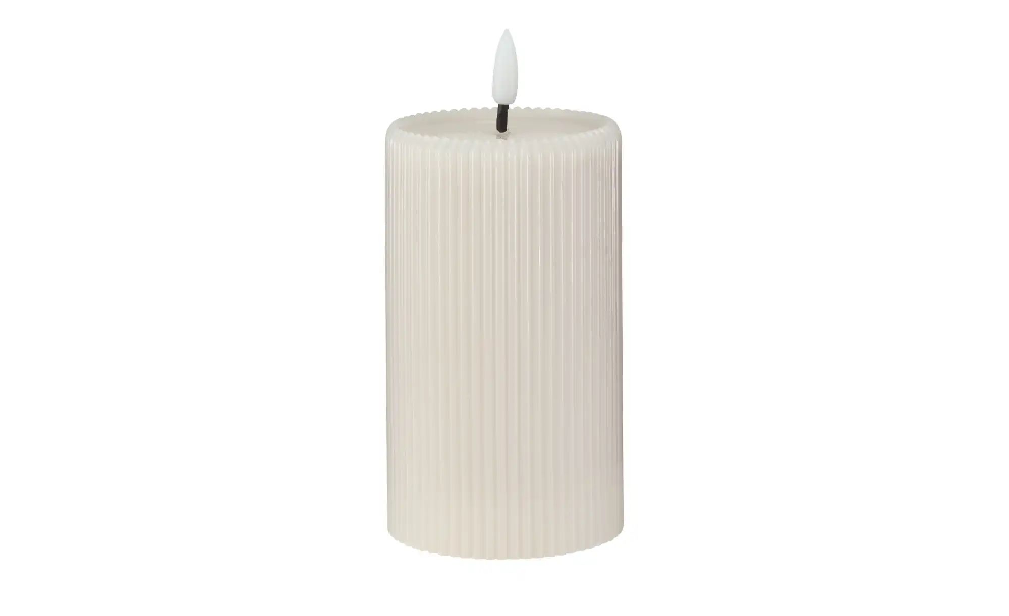 HOME STORY LED Kerze   ¦ grau ¦ Paraffin,Kunststoff ¦ Maße (cm): H: 13  Ø: günstig online kaufen