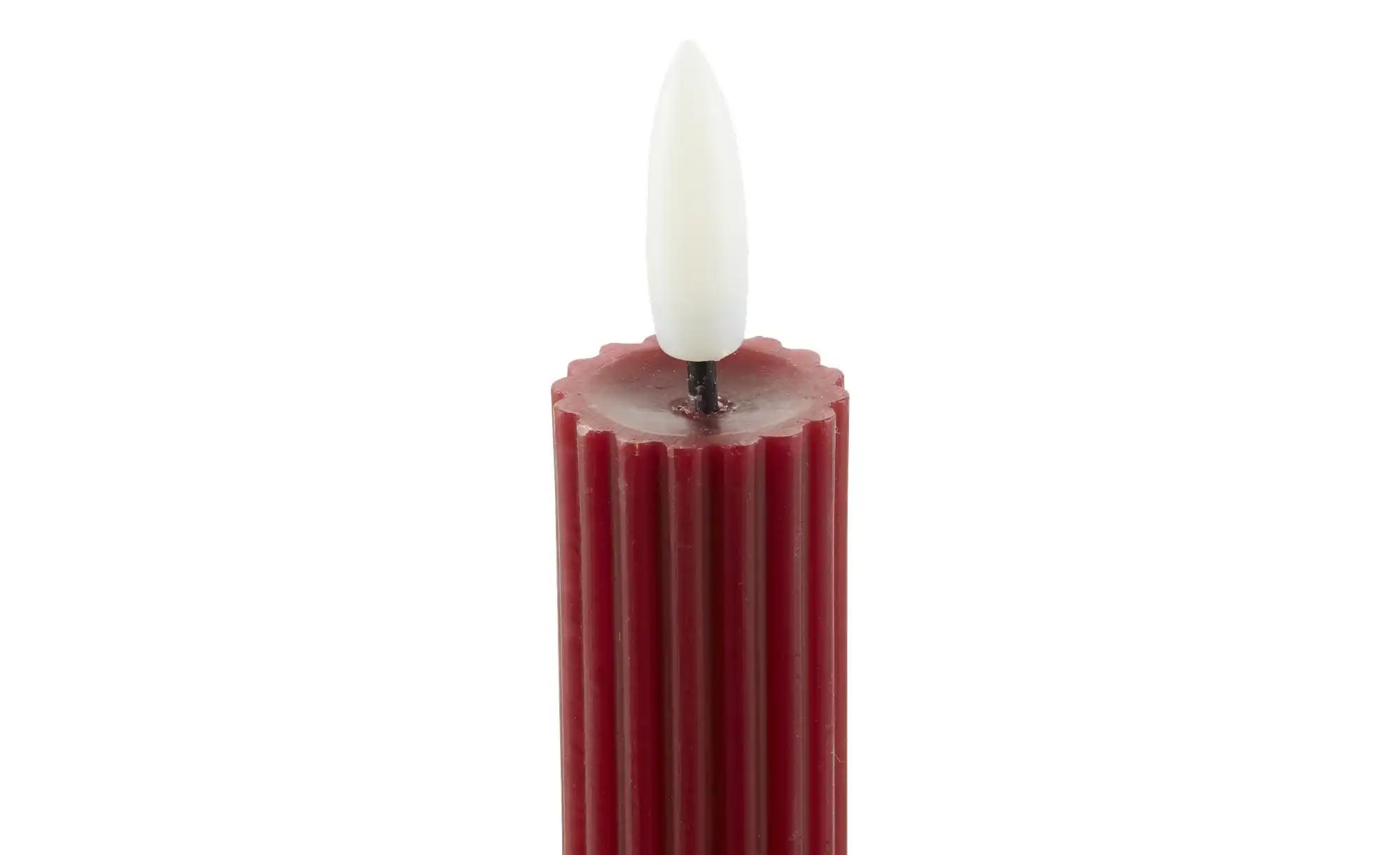 Thumbnail - HOME STORY LED Stabkerze  2er Set   ¦ rot ¦ Paraffin,Kunststoff ¦ Maße (cm): H: 20  Ø: 2.2 Weihnachten - Höffner