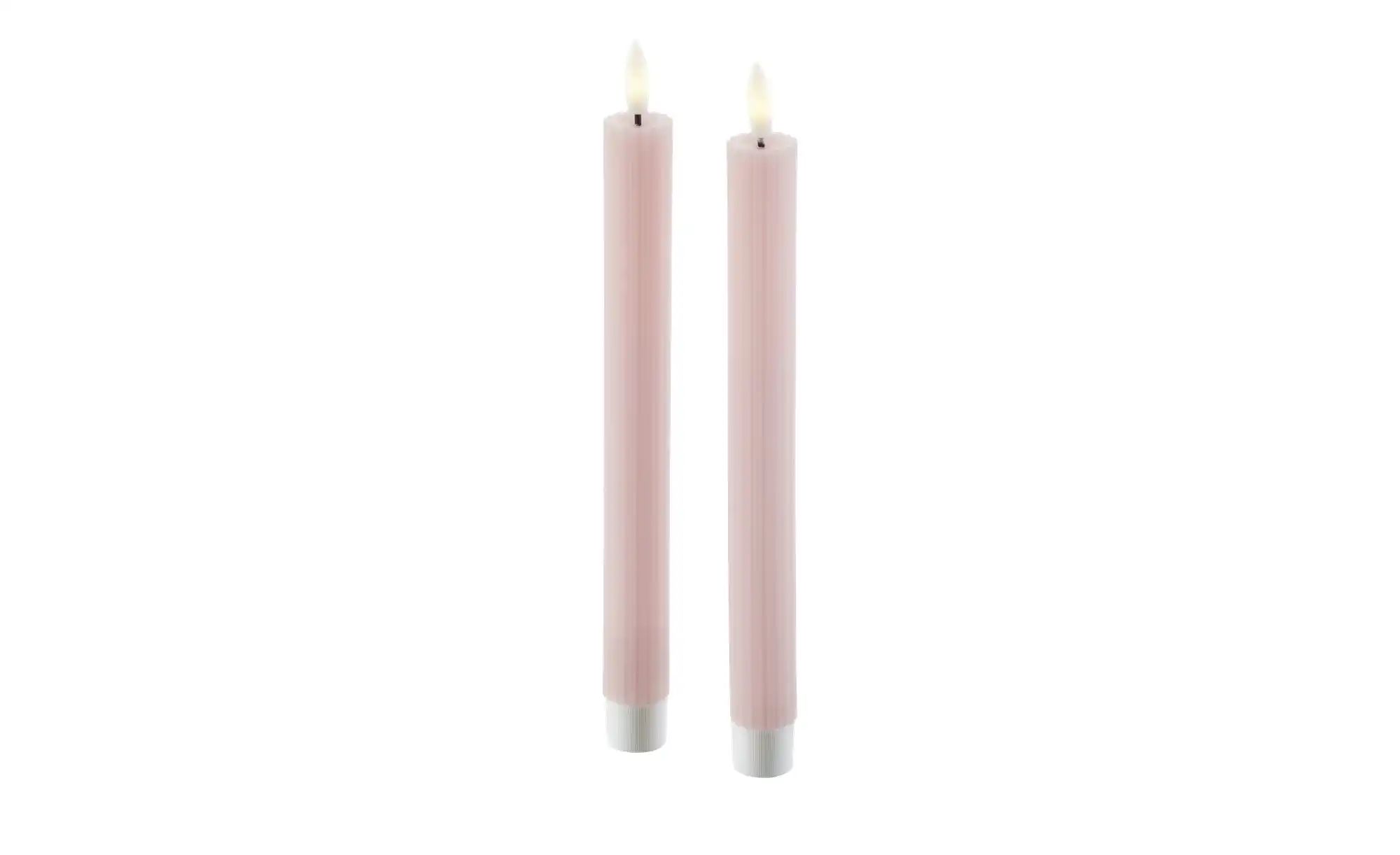 HOME STORY LED Stabkerze  2er Set   ¦ Paraffin,Kunststoff ¦ Maße (cm): H: 2 günstig online kaufen