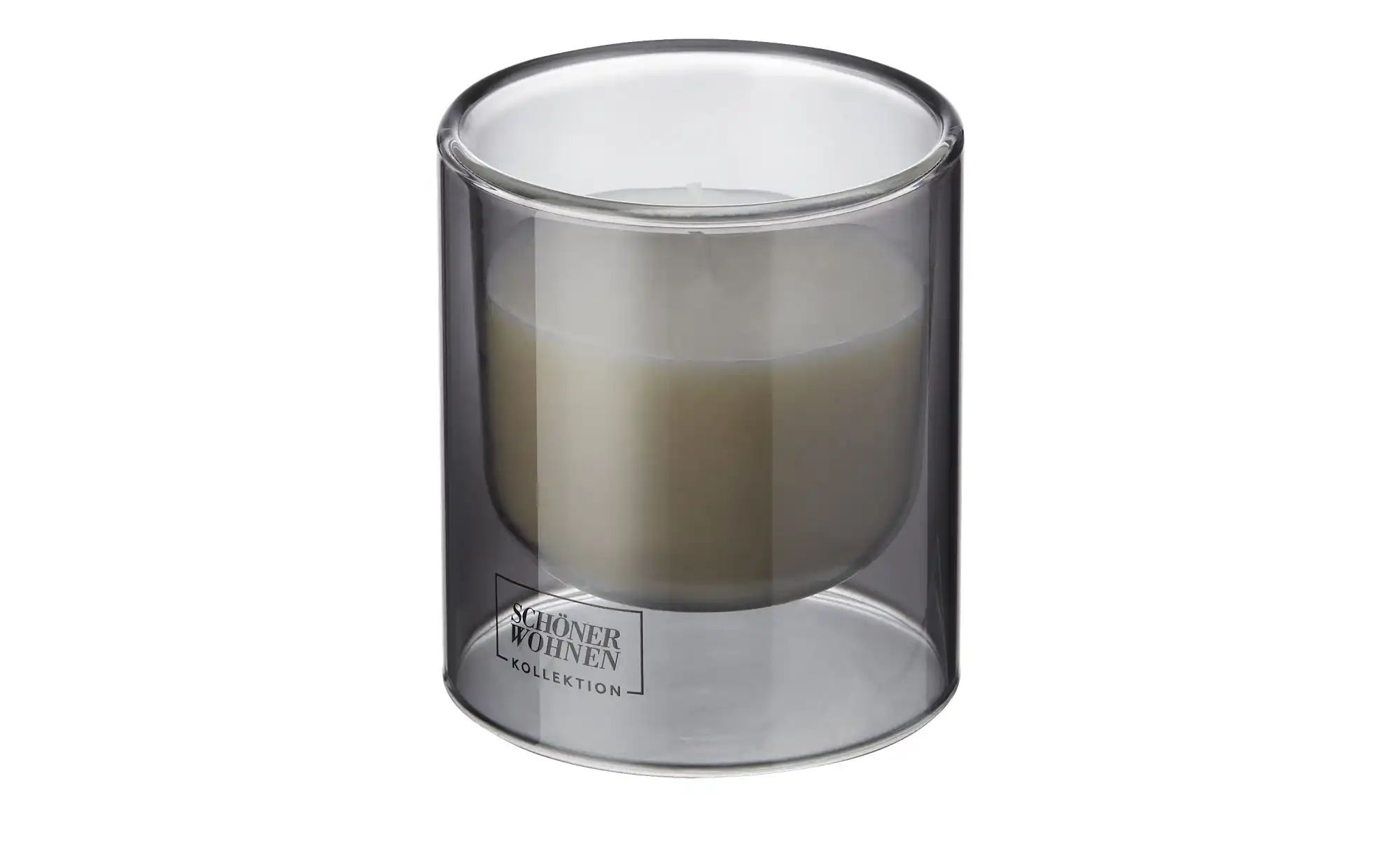 SCHÖNER WOHNEN Kollektion Duftkerze   ¦ grau ¦ Glas,Wachs ¦ Maße (cm): H: 8 günstig online kaufen
