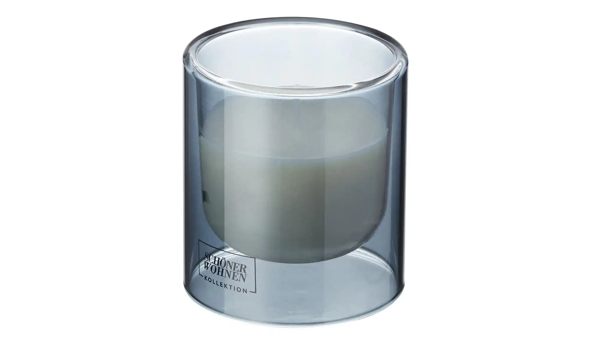SCHÖNER WOHNEN Kollektion Duftkerze   ¦ blau ¦ Glas,Wachs ¦ Maße (cm): H: 8 günstig online kaufen
