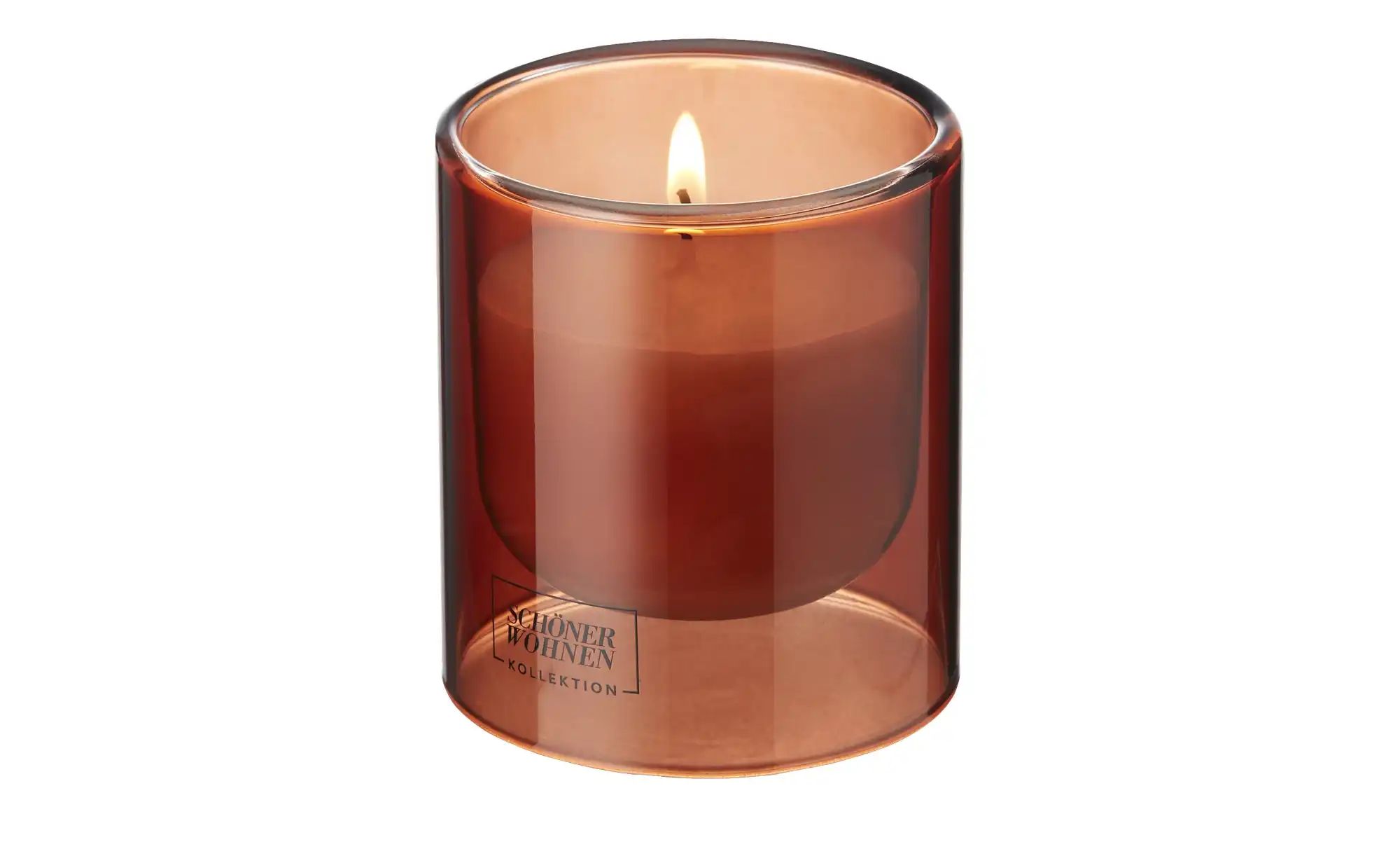 Thumbnail - SCHÖNER WOHNEN Kollektion Duftkerze ¦ braun ¦ Glas,Wachs ¦ Maße (cm): H: 8,5 Ø: 7.5 Accessoires > Kerzen & Kerzenstän...