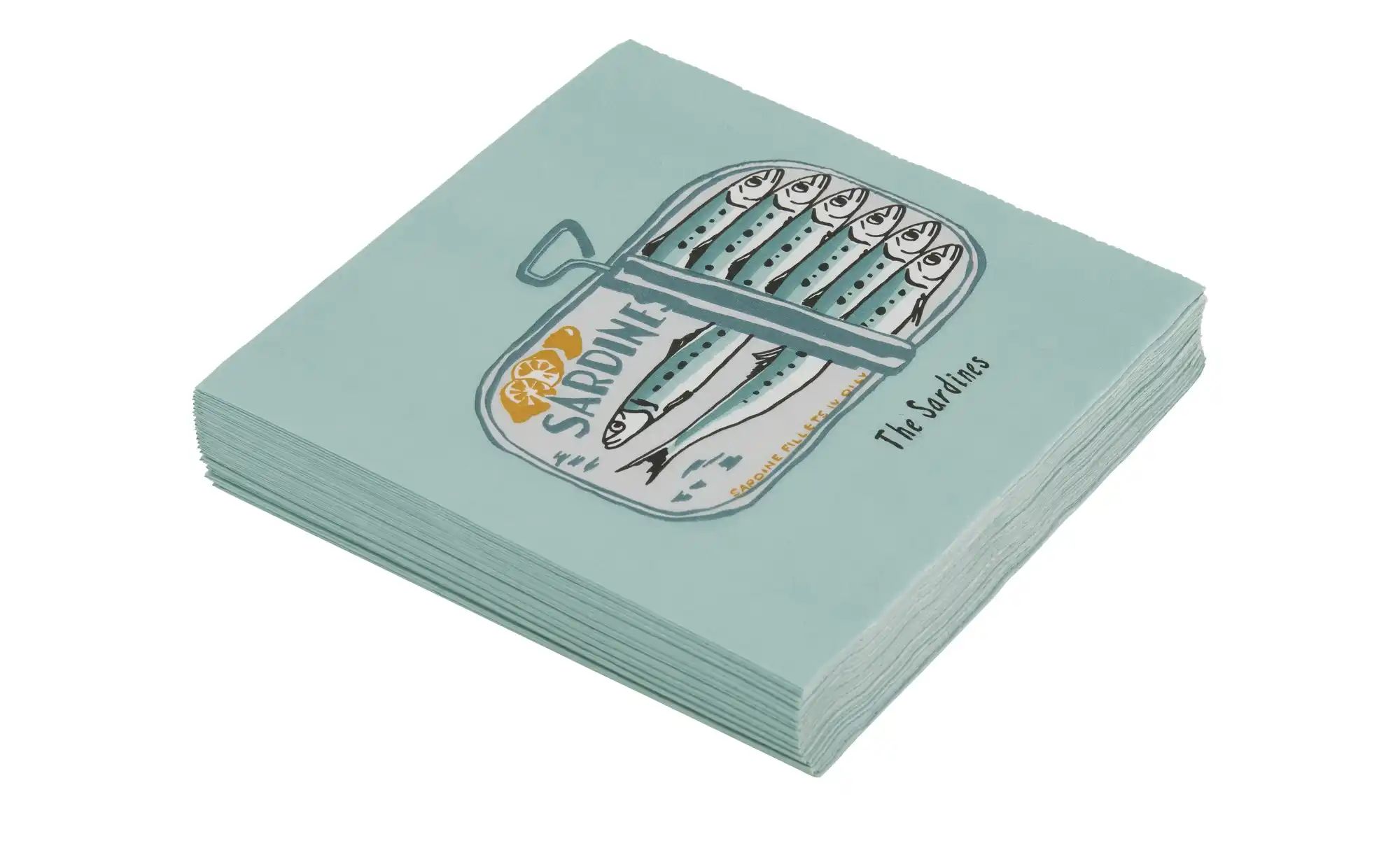 Servietten  12er Pack   ¦ blau ¦ Papier ¦ Maße (cm): B: 16,5 H: 3 T: 16.5 A günstig online kaufen