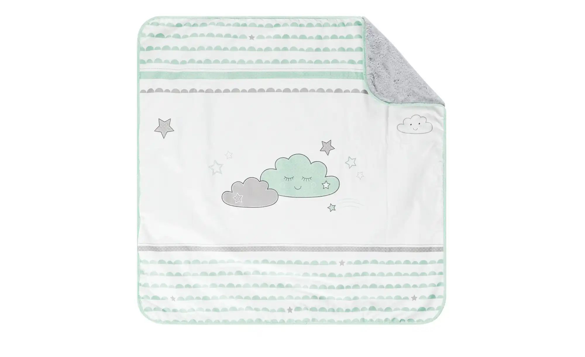 Roba Kuscheldecke  Happy Cloud ¦ weiß ¦ Vorderseite: 100% Baumwolle (bedruc günstig online kaufen