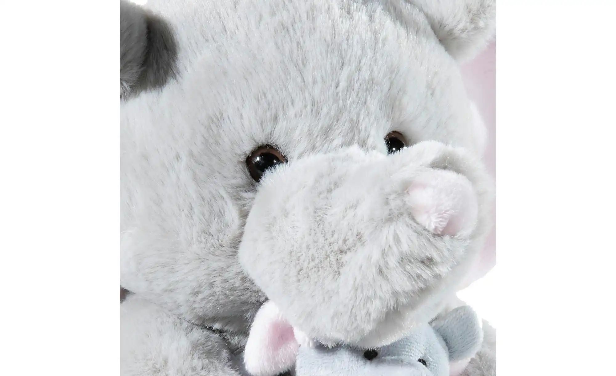 Heunec Plüschtier  Elefant mit Baby ¦ grau ¦ Maße (cm): B: 17 H: 25 Baby > günstig online kaufen