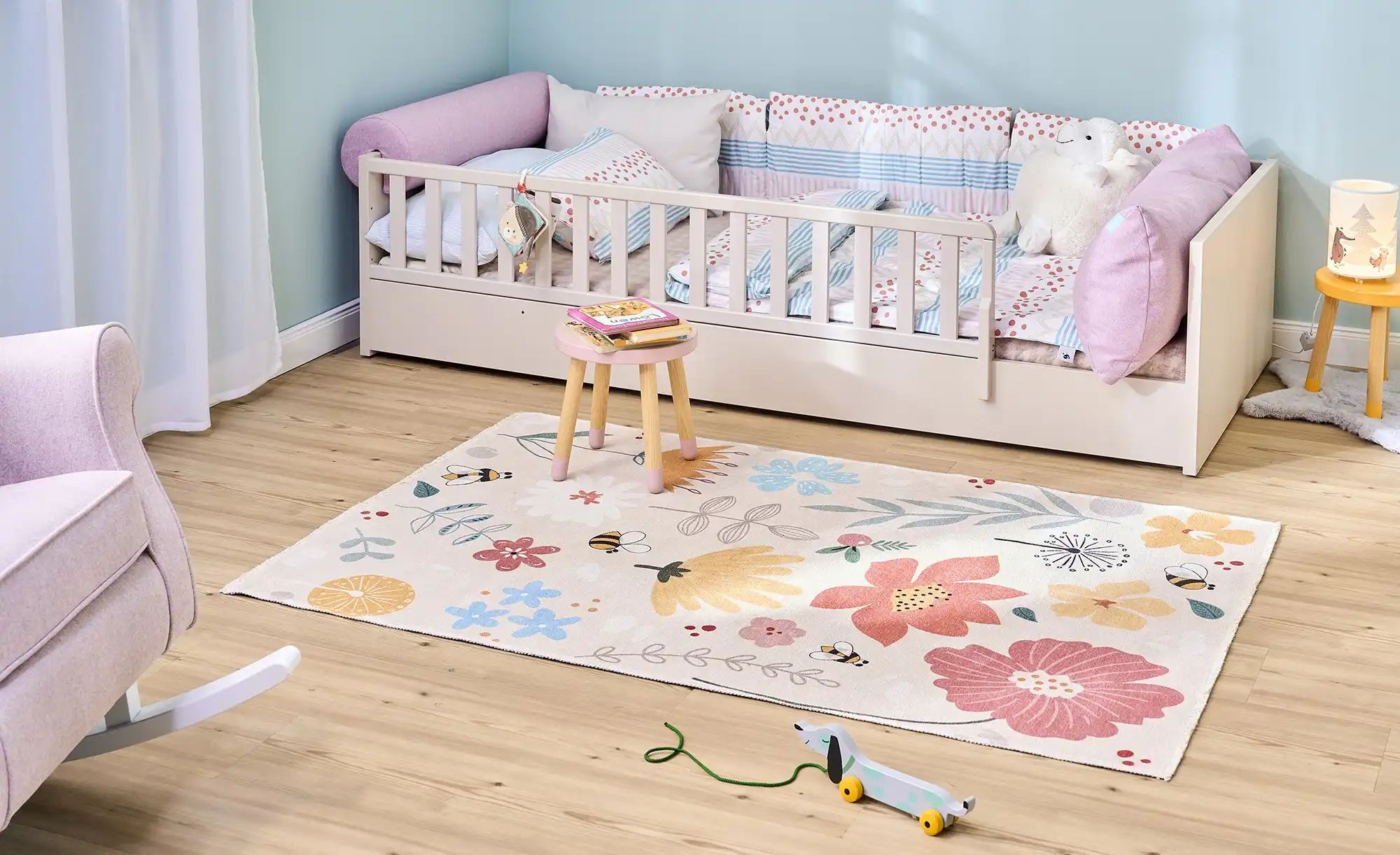 Thumbnail - Kinderteppich  Flower ¦ mehrfarbig ¦ Baumwolle ¦ Maße (cm): B: 120 Teppiche > Kinderteppiche - Höffner