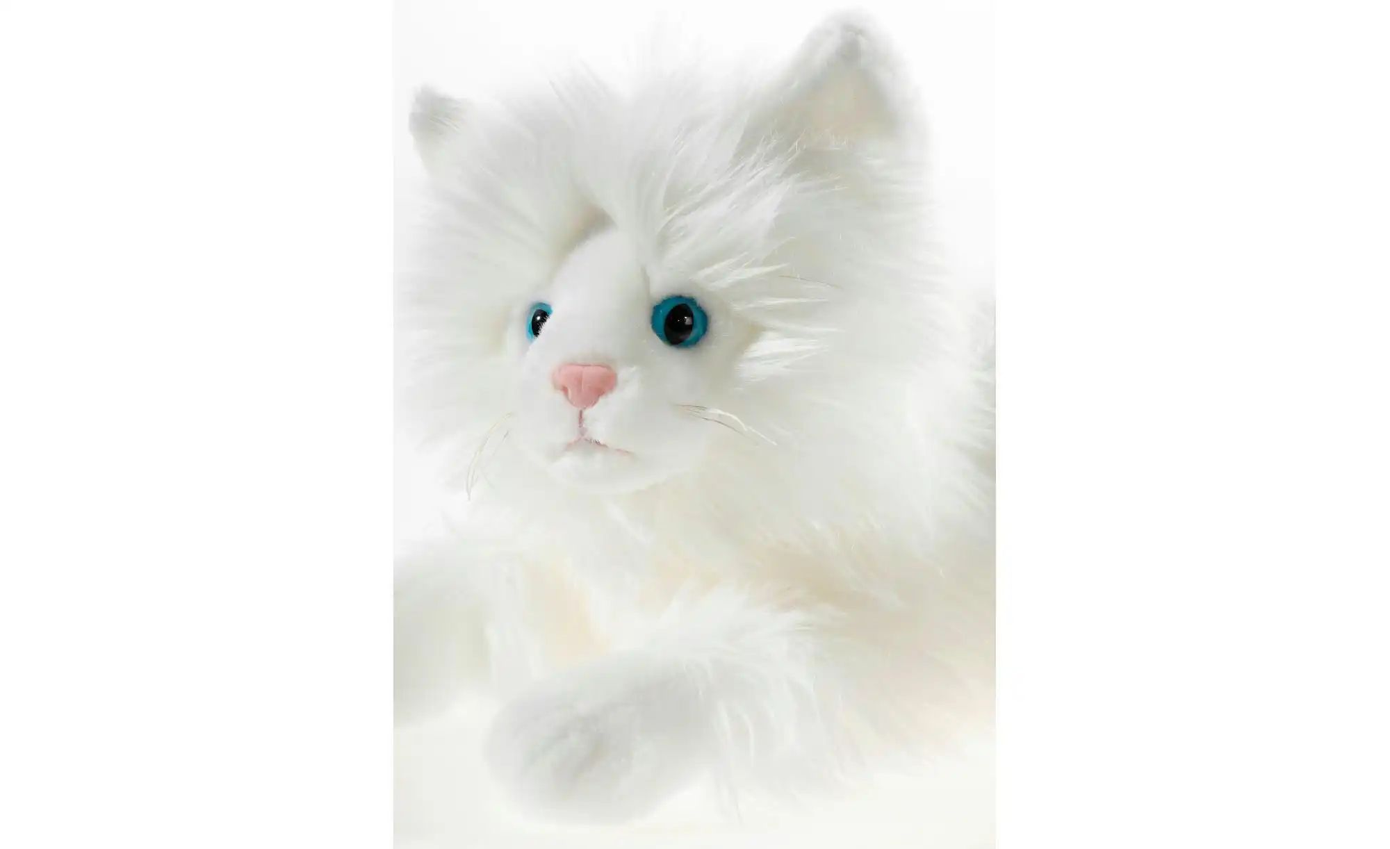 Heunec Plüschtier  Schmusekatze liegend ¦ weiß ¦ Maße (cm): B: 20 H: 20 Bab günstig online kaufen