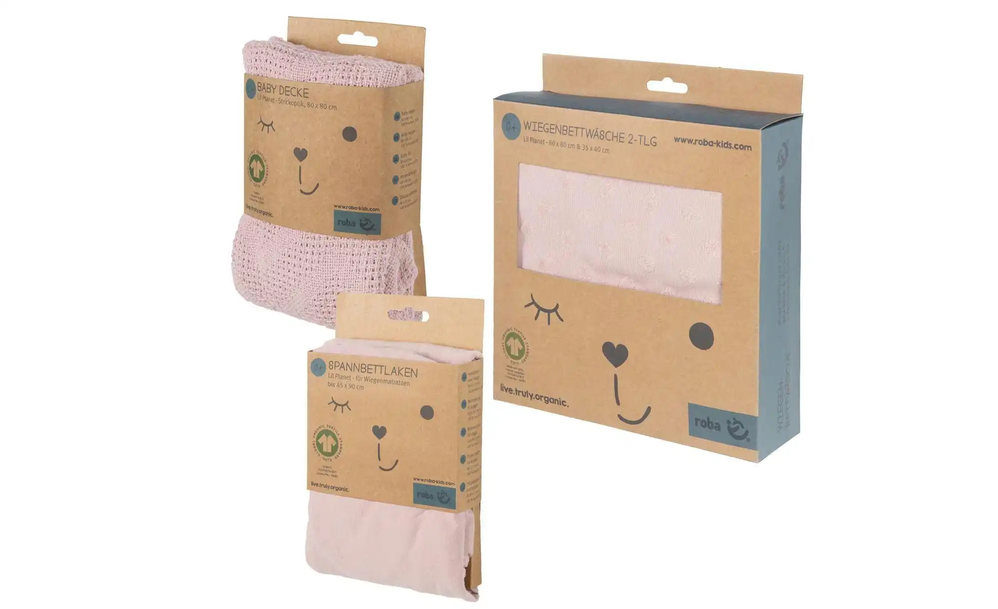 Thumbnail - Roba Geschenkset Schlafen klein Lil Planet ¦ rosa/pink ¦ Maße (cm): B: 45 H: 1 Baby > Baby Textilien > Baby Bettwaren -...