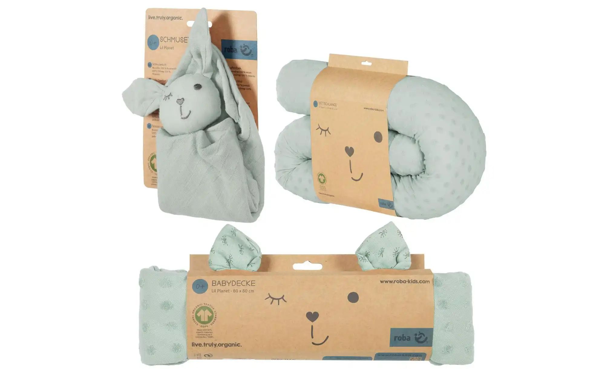 Roba Geschenkset  Kuscheln ¦ grün ¦ Maße (cm): B: 80 H: 1 Baby > Baby Texti günstig online kaufen