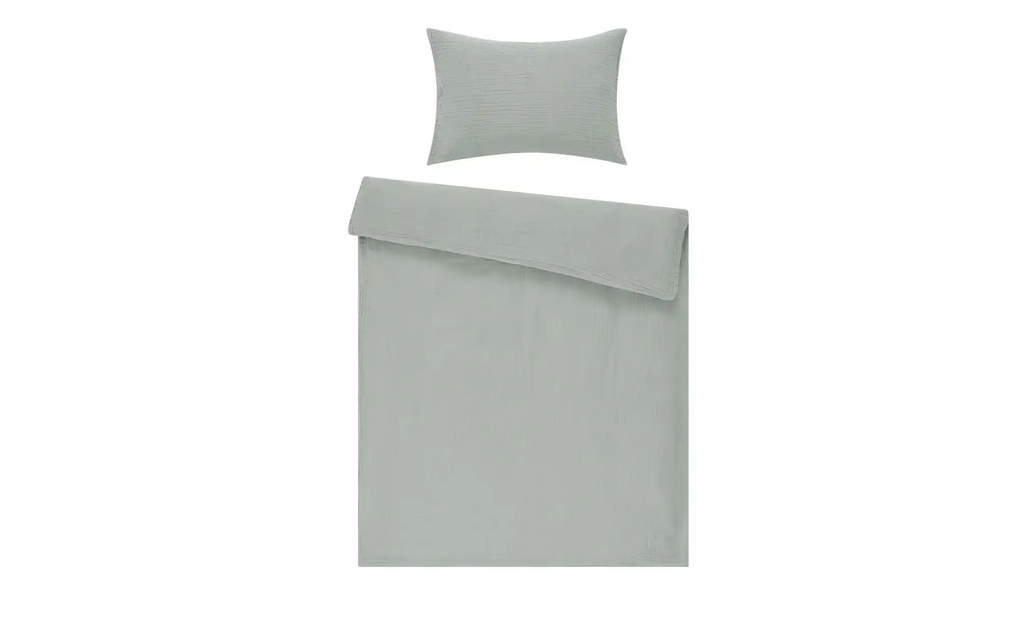 Uups Bettwäsche  Baby Musselin ¦ grün ¦ Maße (cm): B: 100 Baby > Baby Texti günstig online kaufen