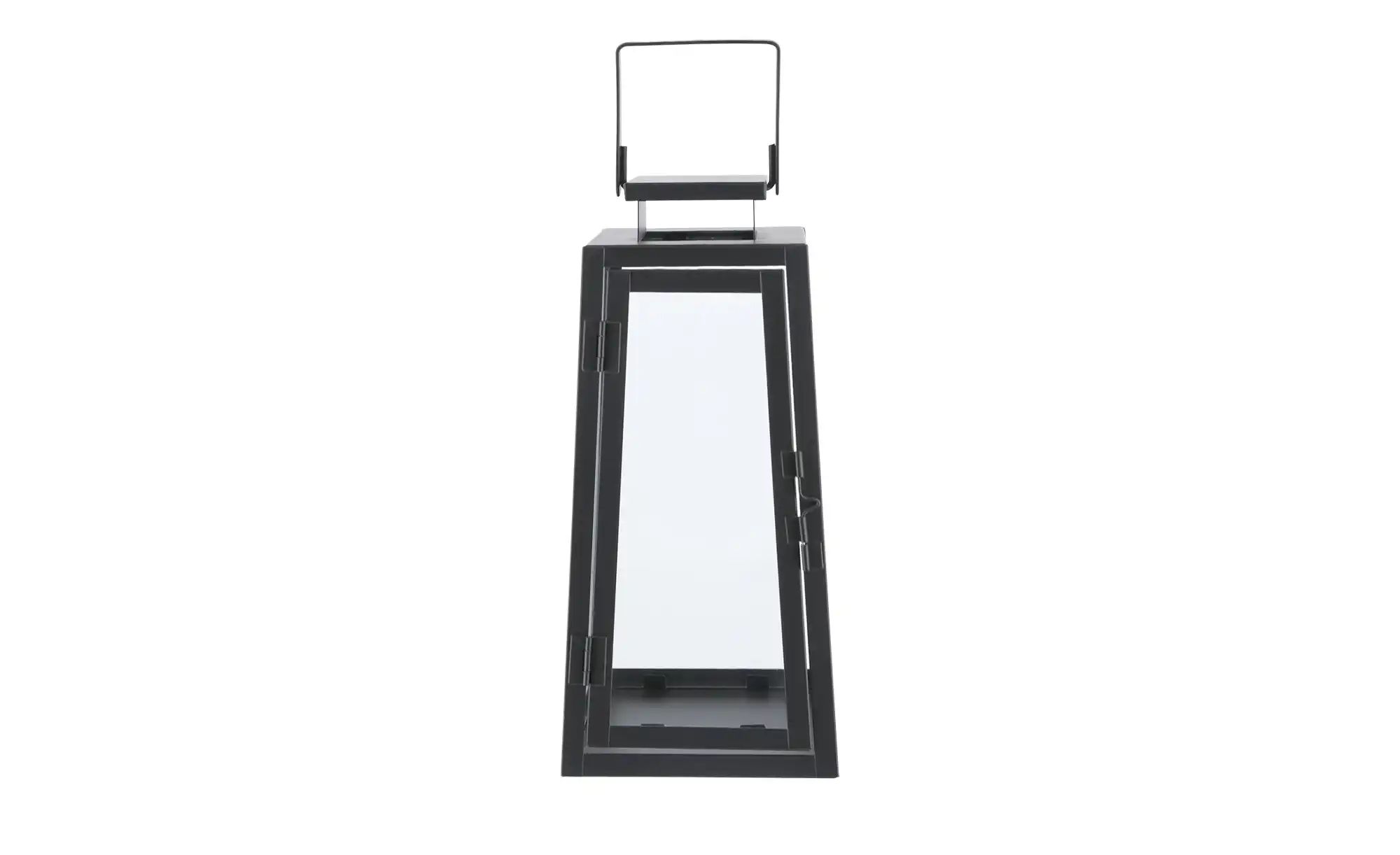 Laterne ¦ schwarz ¦ Glas, Eisen ¦ Maße (cm): B: 14 H: 30 T: 14 Accessoires günstig online kaufen