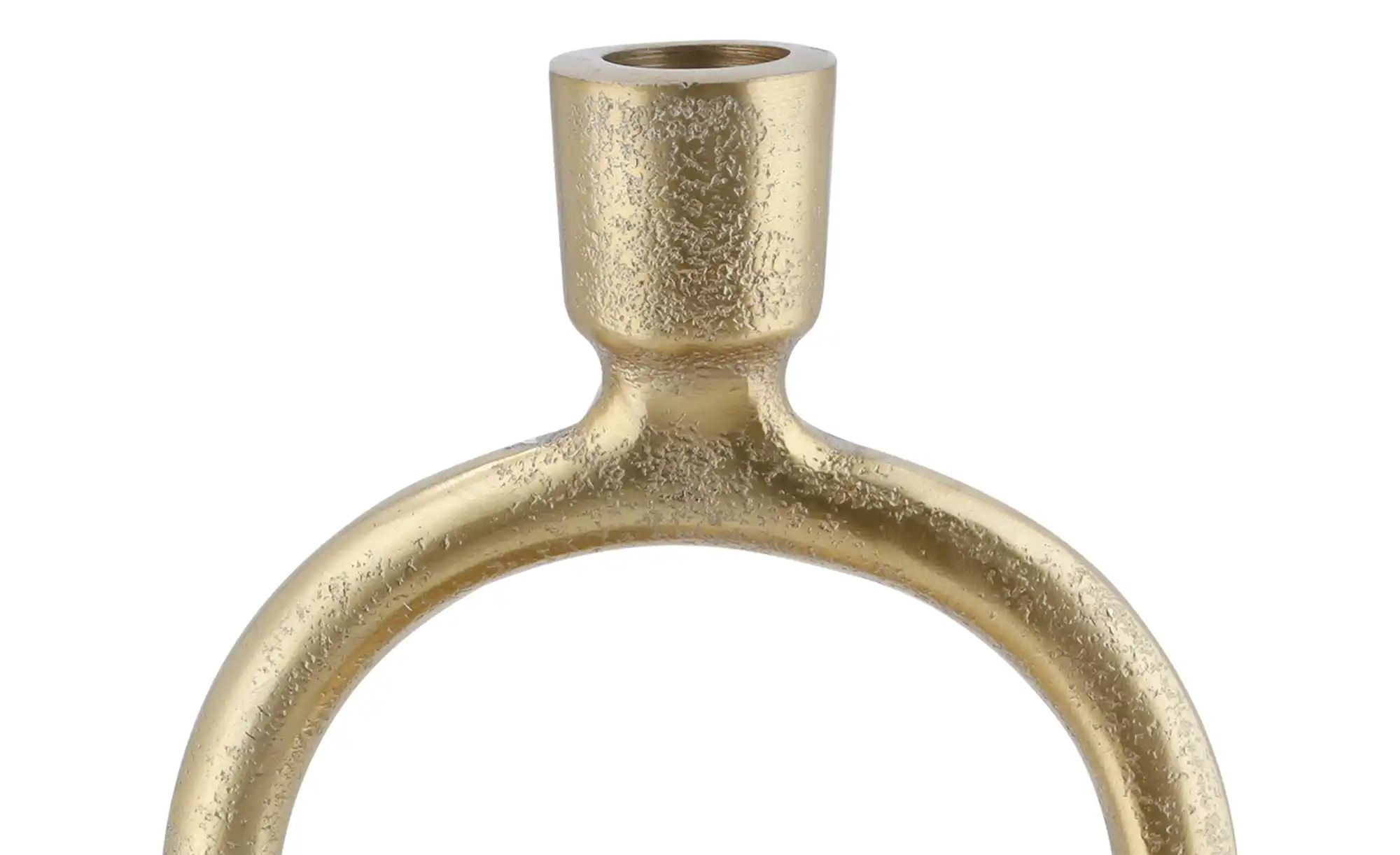 Kerzenhalter   ¦ gold ¦ Aluminium ¦ Maße (cm): B: 13 H: 17 T: 9.5 Accessoir günstig online kaufen