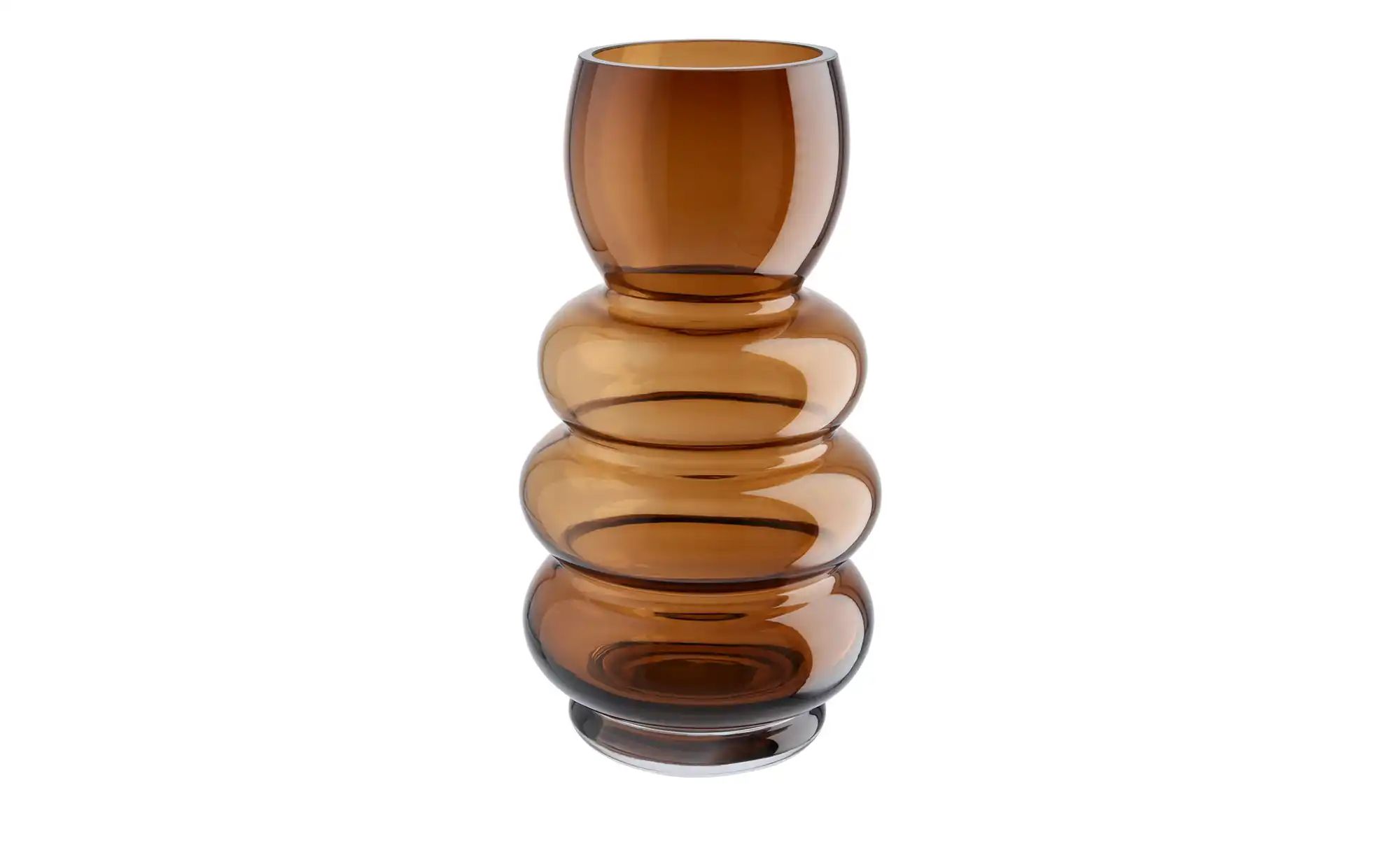 Vase ¦ braun ¦ Glas ¦ Maße (cm): H: 24  Ø: 12.5 Accessoires > Vasen - Höffn günstig online kaufen