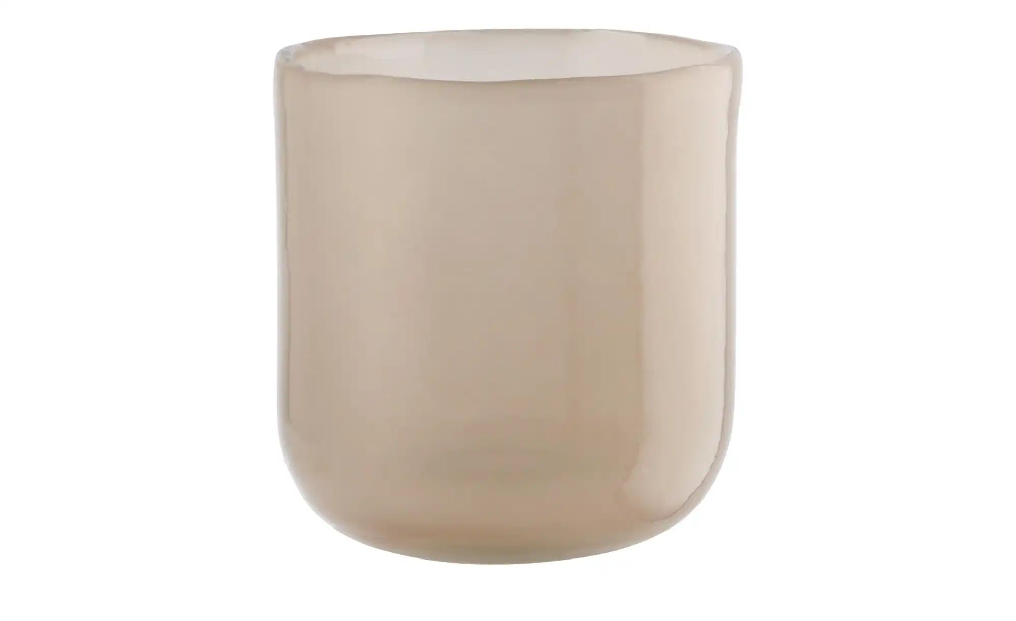 Teelichtglas ¦ creme ¦ Glas ¦ Maße (cm): H: 9,5  Ø: 8.89 Accessoires > Kerz günstig online kaufen