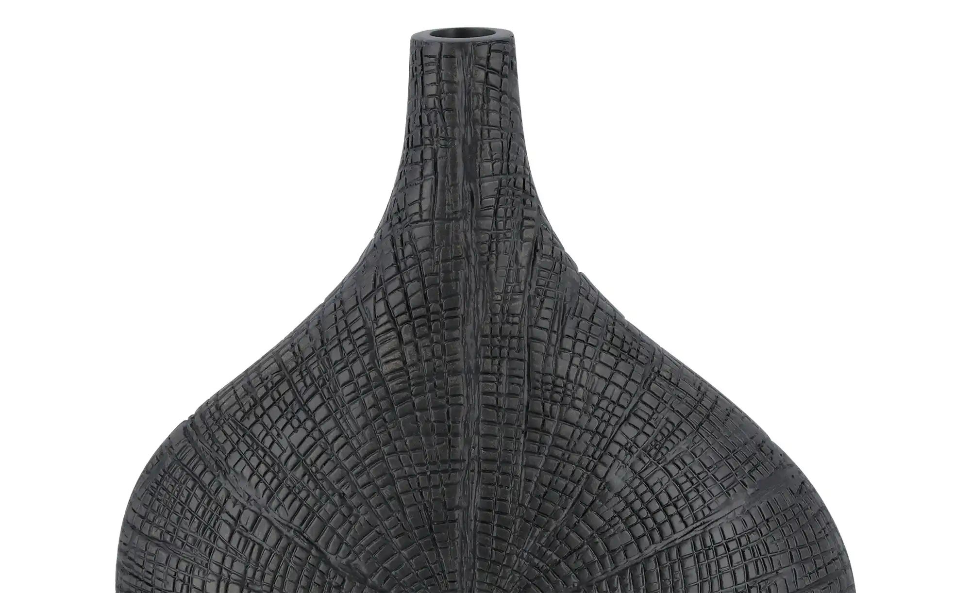 Thumbnail - HOME STORY Deko Vase ¦ schwarz ¦ Polyresin (Kunstharz) ¦ Maße (cm): B: 25,5 H: 32 T: 10.5 Accessoires > Vasen - Höffne...