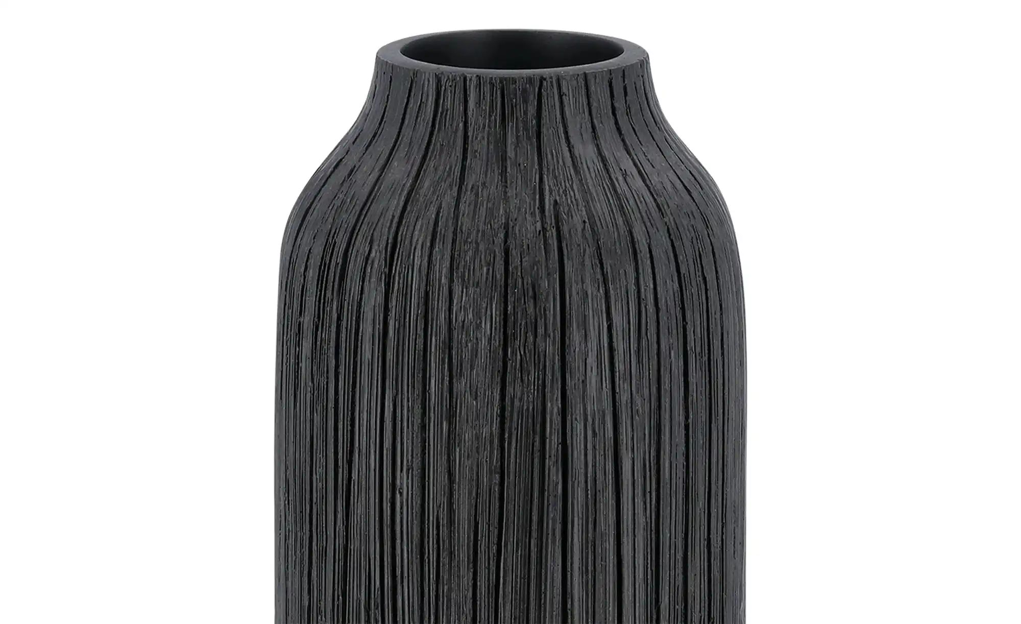 HOME STORY Deko Vase ¦ schwarz ¦ Polyresin (Kunstharz) ¦ Maße (cm): H: 30,5 günstig online kaufen