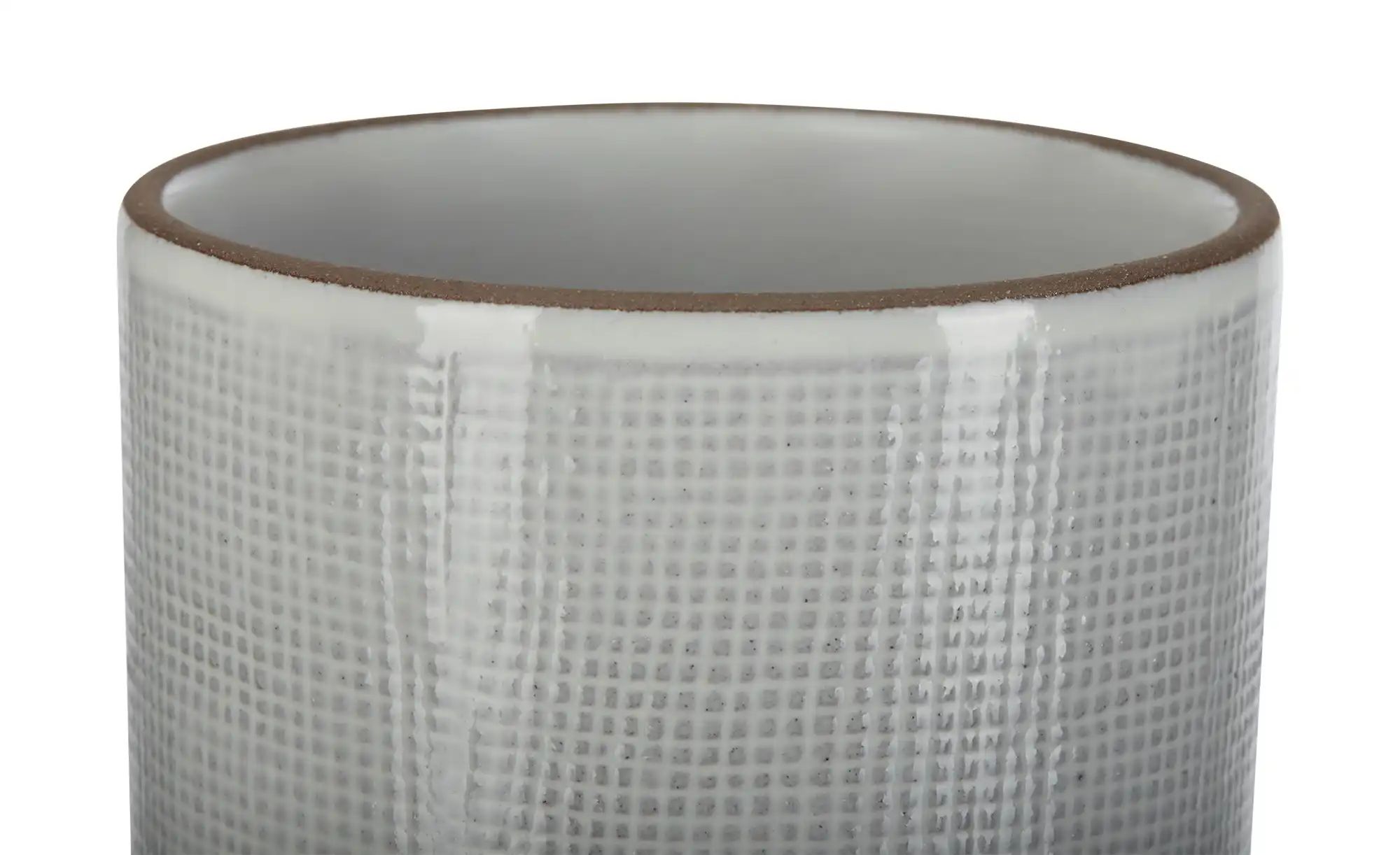 Thumbnail - HOME STORY Übertopf   ¦ grau ¦ Steinzeug ¦ Maße (cm): H: 9  Ø: 11 Accessoires > Dekoartikel - Höffner