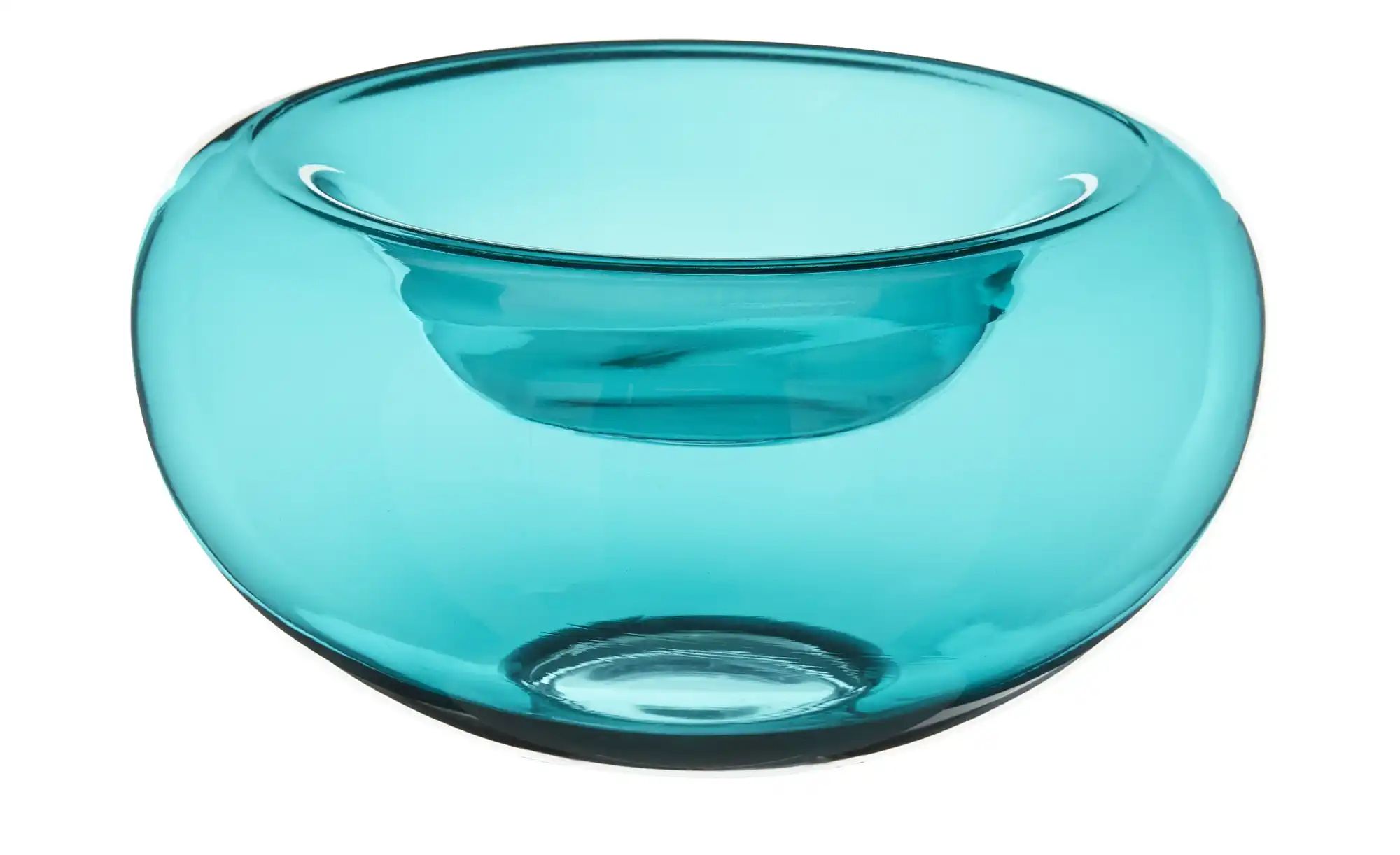 Deko Schale ¦ blau ¦ Glas ¦ Maße (cm): H: 13  Ø: 26 Accessoires > Deko-Scha günstig online kaufen