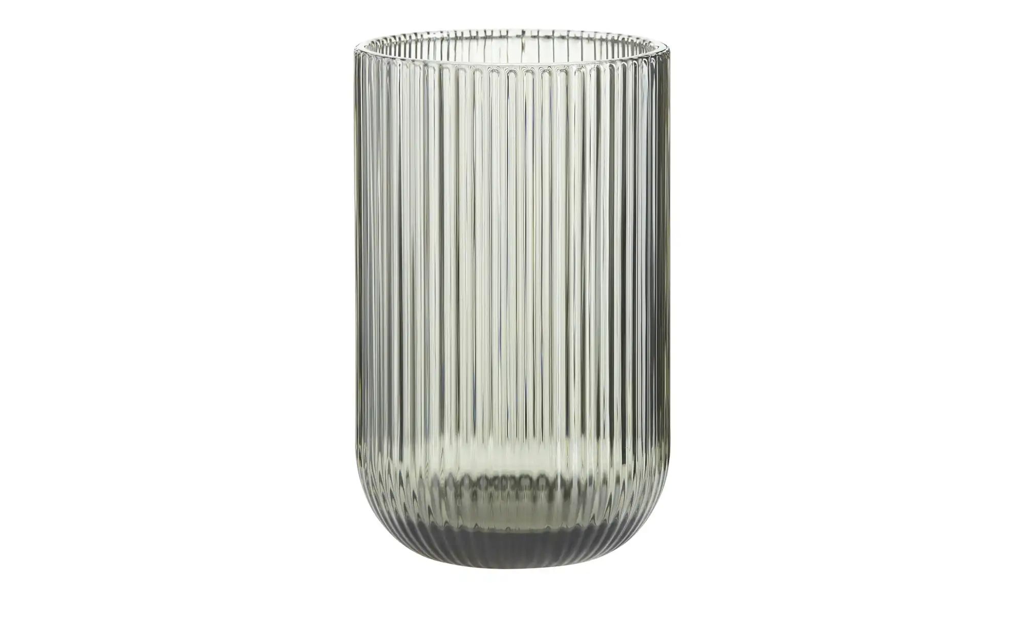 Windlicht ¦ grau ¦ Glas ¦ Maße (cm): H: 14  Ø: 8 Accessoires > Kerzen & Ker günstig online kaufen