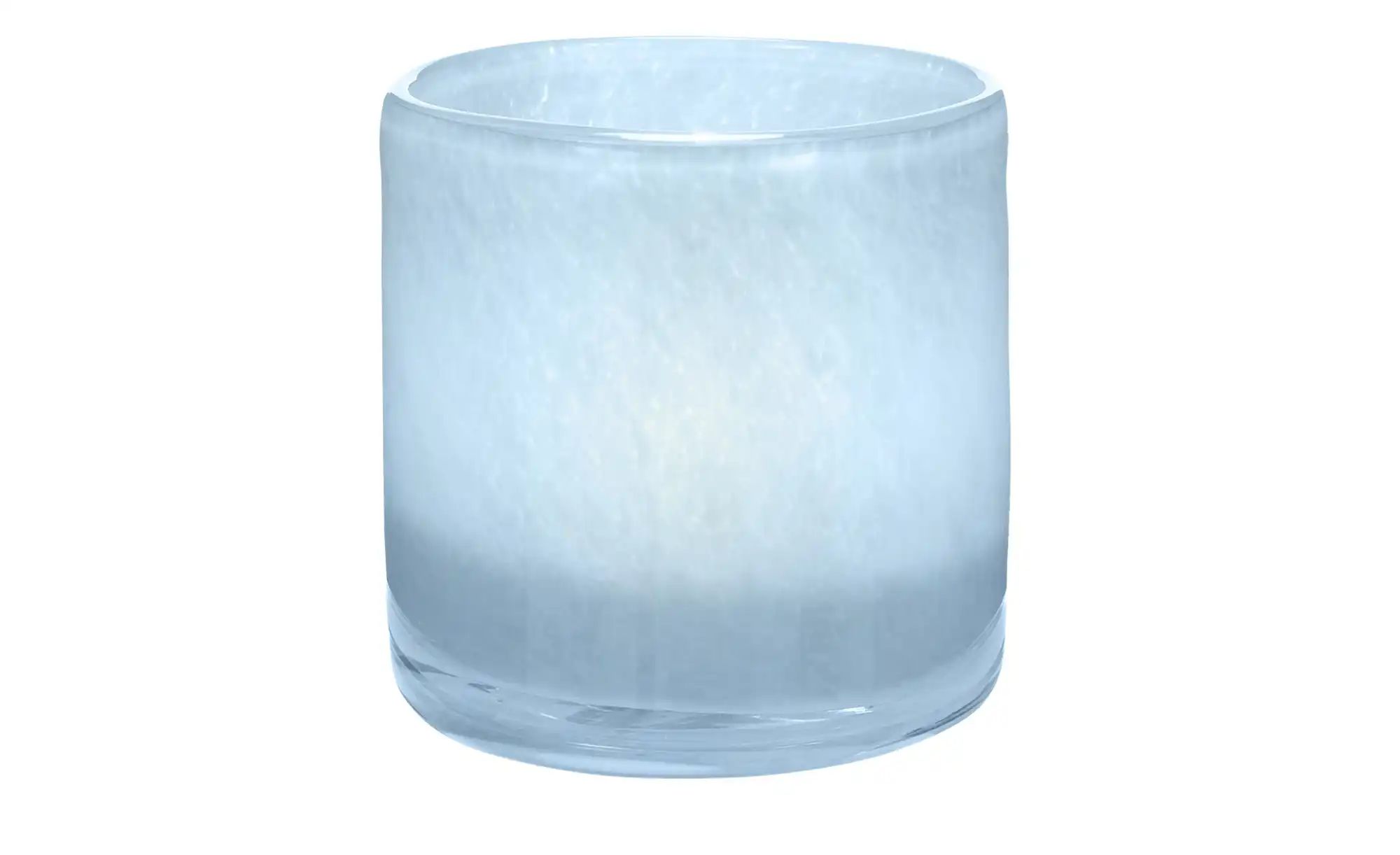 Thumbnail - HOME STORY Teelichtglas   ¦ blau ¦ Glas ¦ Maße (cm): H: 8,5  Ø: 8.3 Accessoires > Kerzen & Kerzenständer > Teelichthalte...