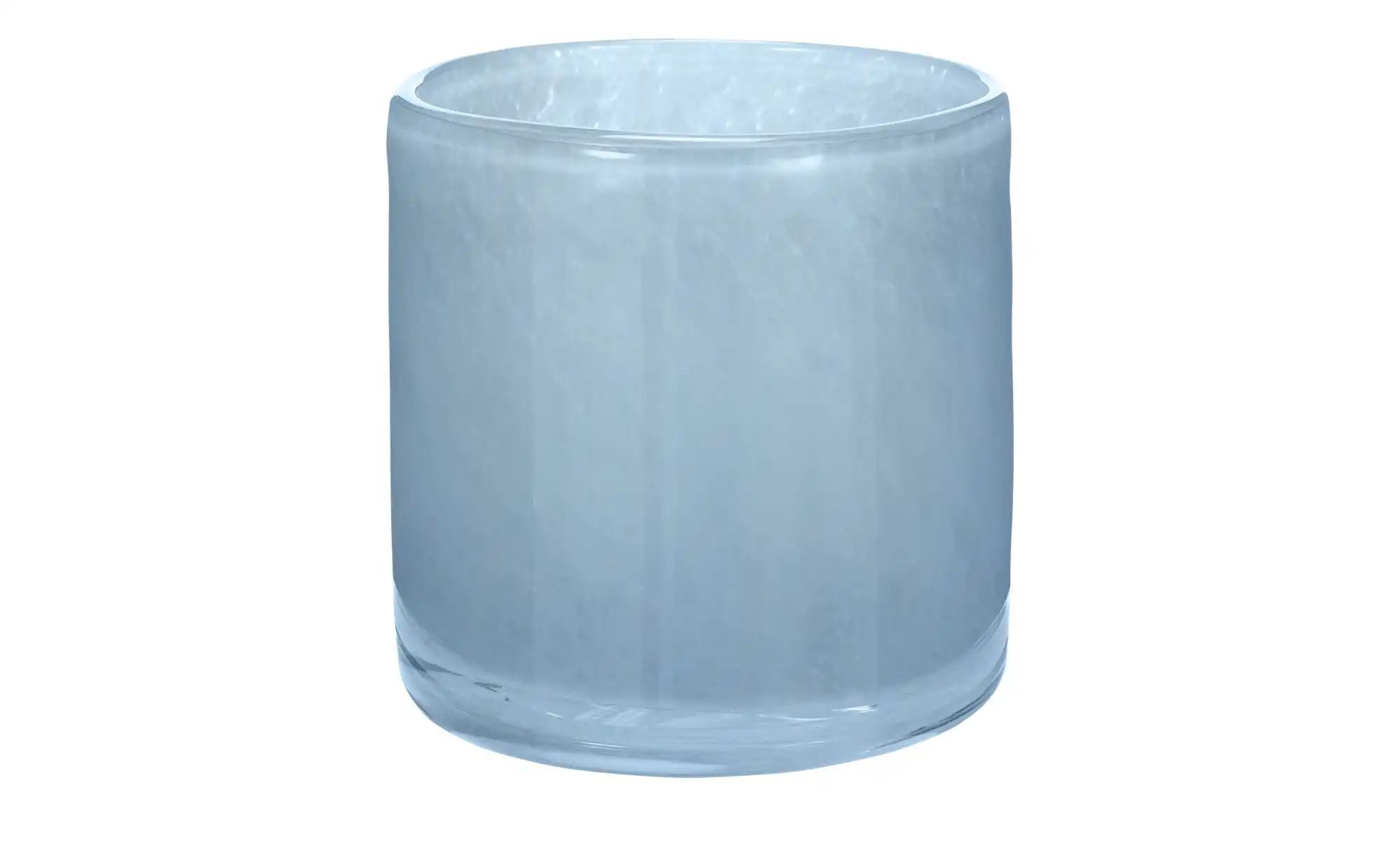 Teelichtglas ¦ blau ¦ Glas ¦ Maße (cm): H: 8,5  Ø: 8.3 Accessoires > Kerzen günstig online kaufen