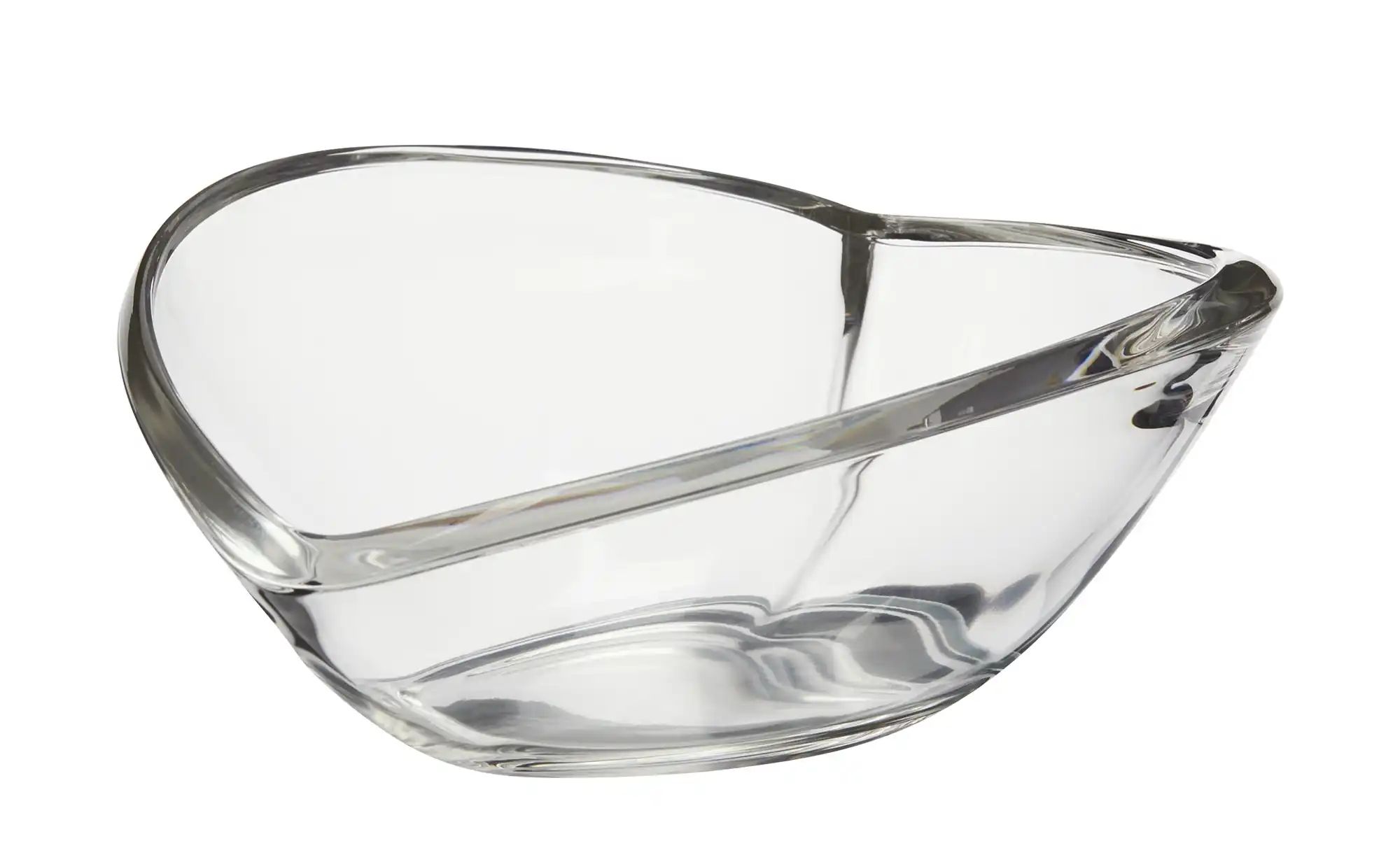 Deko Schale  Herz ¦ transparent/klar ¦ Glas ¦ Maße (cm): H: 6,5  Ø: 16.5 Ac günstig online kaufen