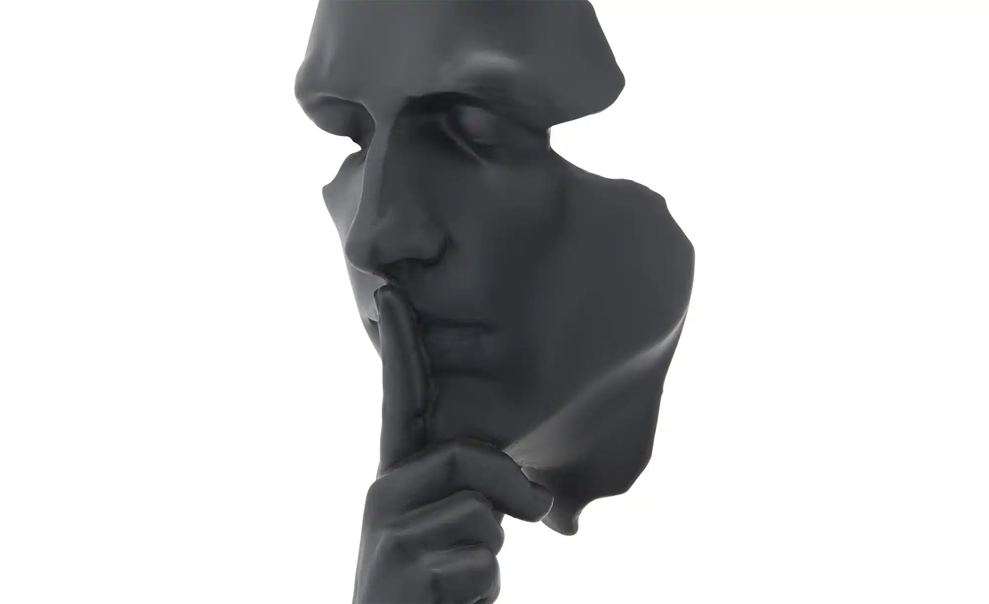 Thumbnail - HOME STORY Deko Skulptur Gesicht   ¦ schwarz ¦ Polyresin (Kunstharz) ¦ Maße (cm): B: 13,2 H: 31,2 T: 11.0 Accessoires > ...