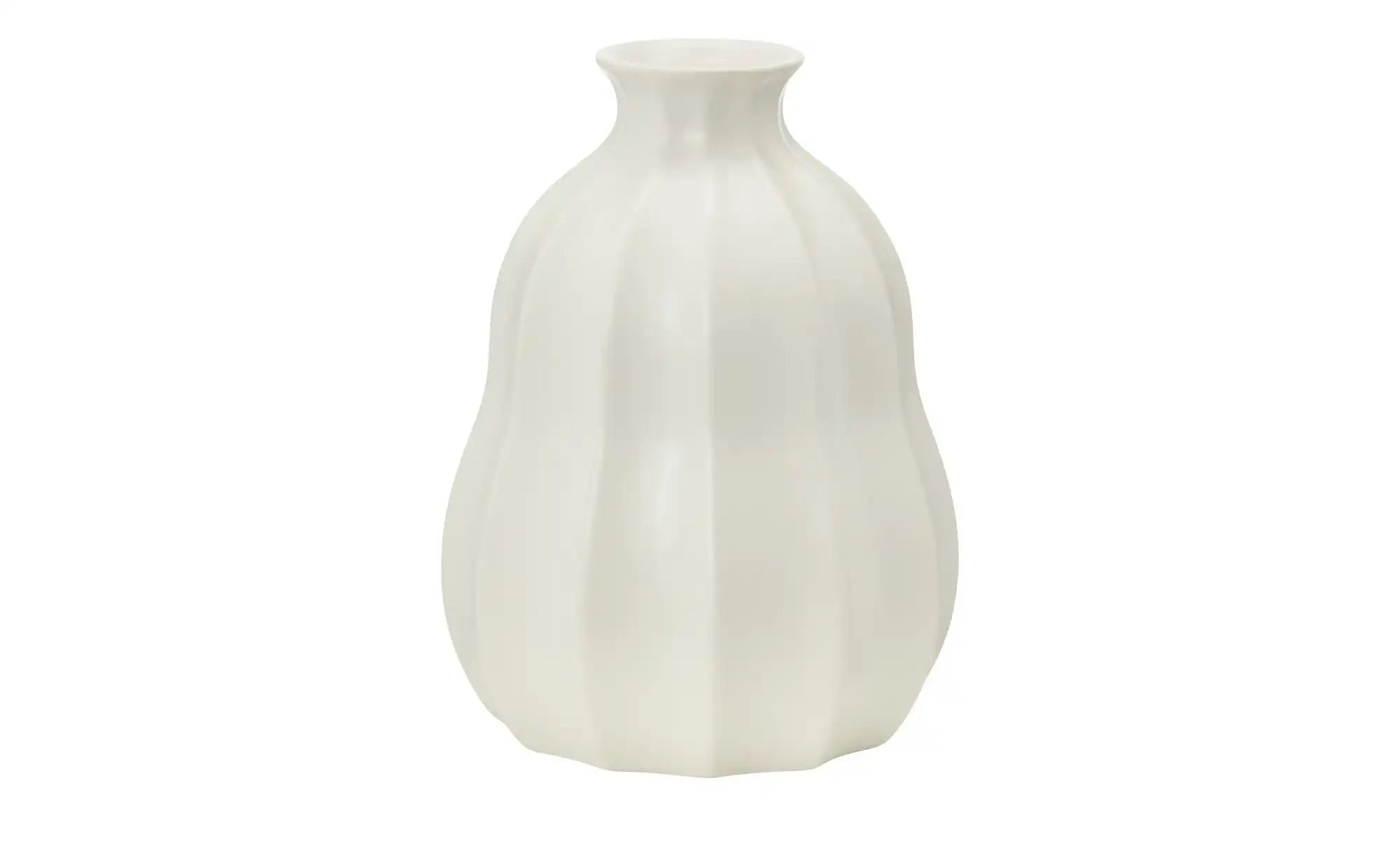 Vase ¦ weiß ¦ Dolomite ¦ Maße (cm): H: 13,3  Ø: 10.2 Accessoires > Vasen - günstig online kaufen