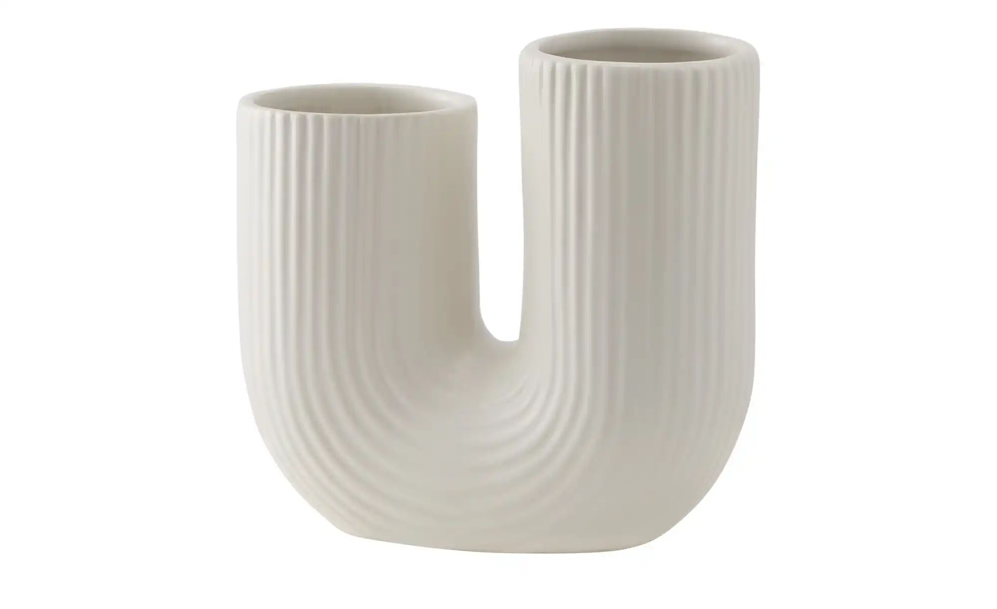 Thumbnail - HOME STORY Vase   ¦ weiß ¦ Dolomite ¦ Maße (cm): B: 14,8 H: 13,8 T: 6.8 Accessoires > Vasen - Höffner