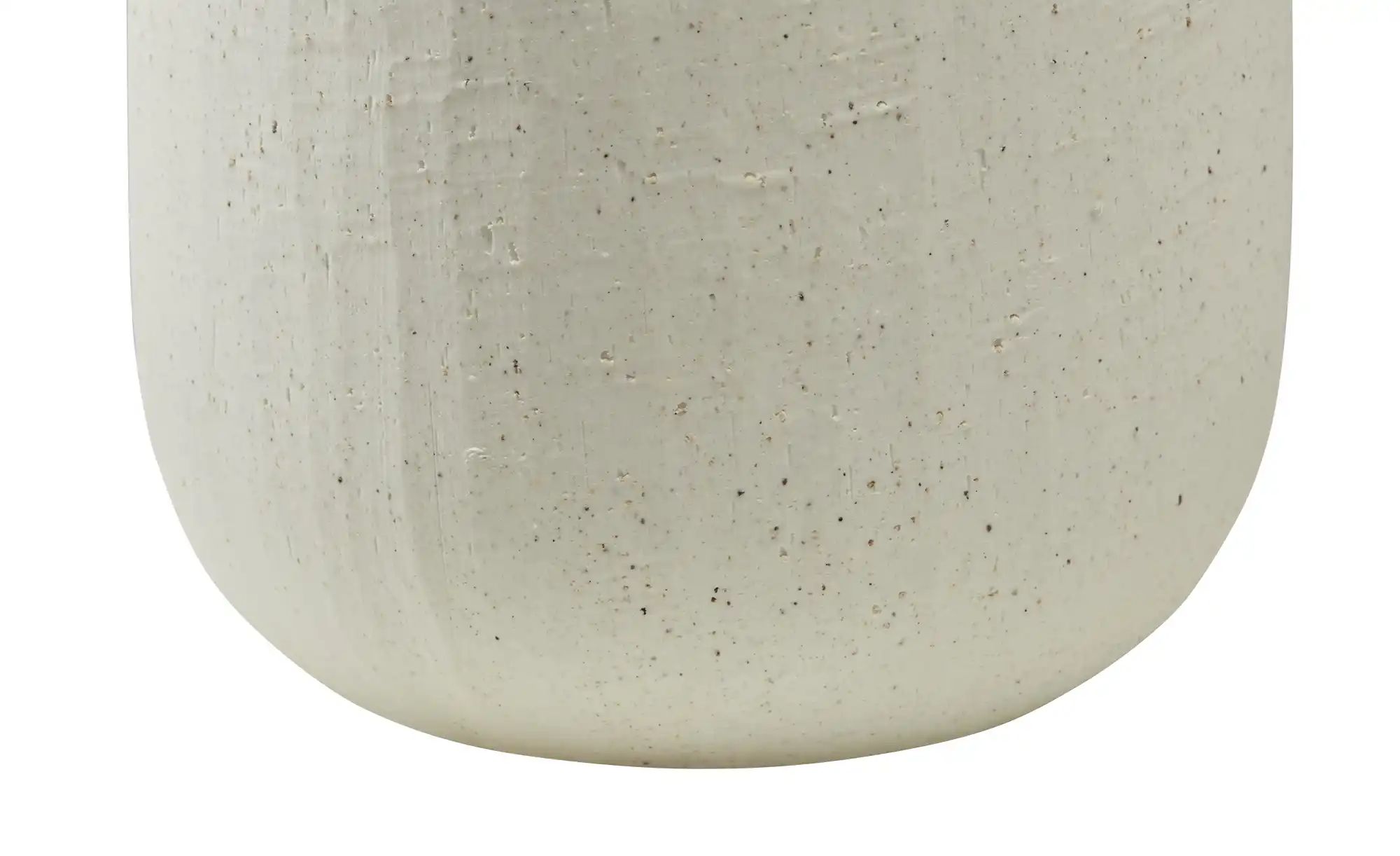 HOME STORY Vase   ¦ creme ¦ Steingut ¦ Maße (cm): H: 20  Ø: 14.3 Accessoire günstig online kaufen