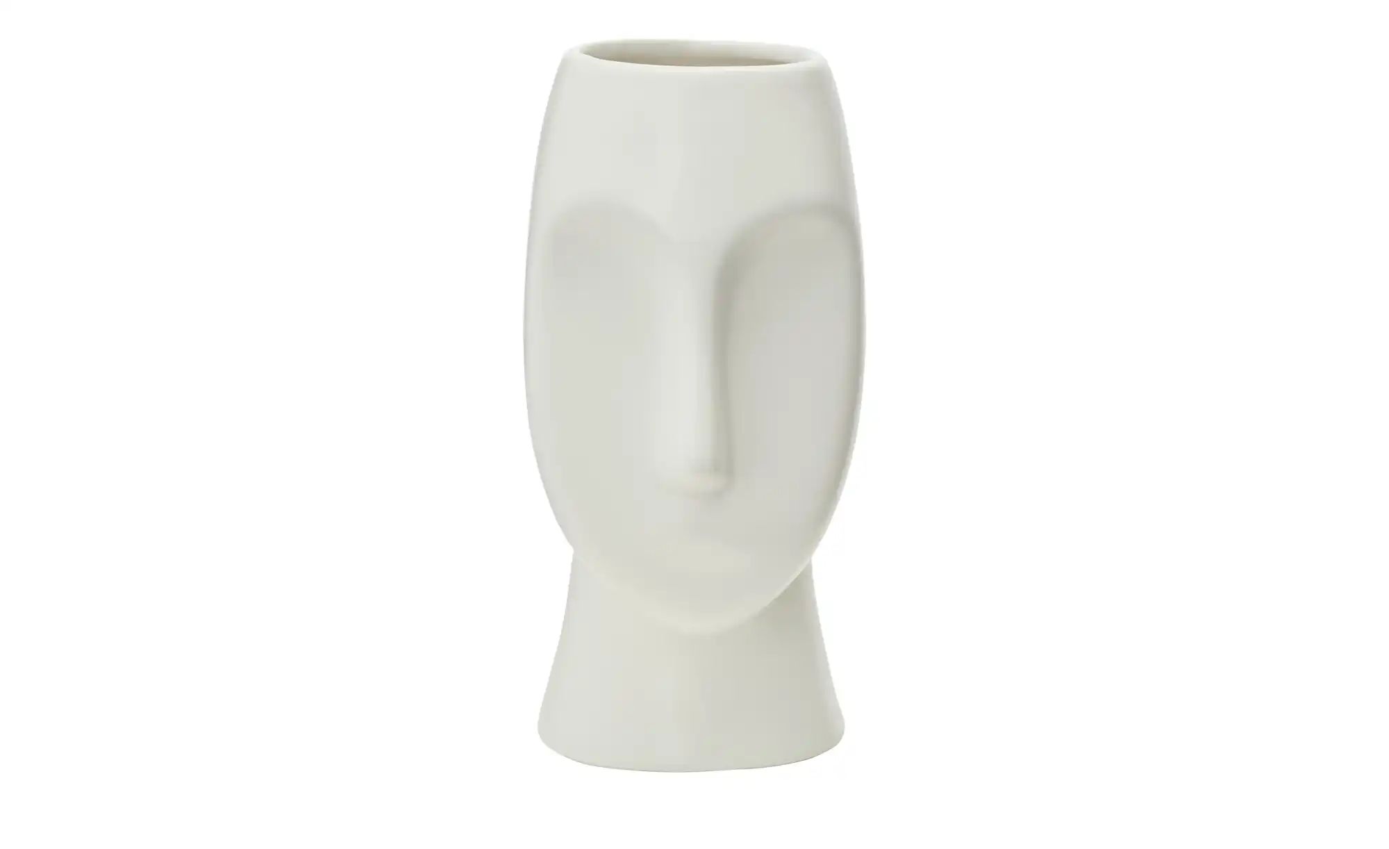 Vase  Face ¦ weiß ¦ Porzellan ¦ Maße (cm): H: 15,8  Ø: 9.6 Accessoires > Va günstig online kaufen