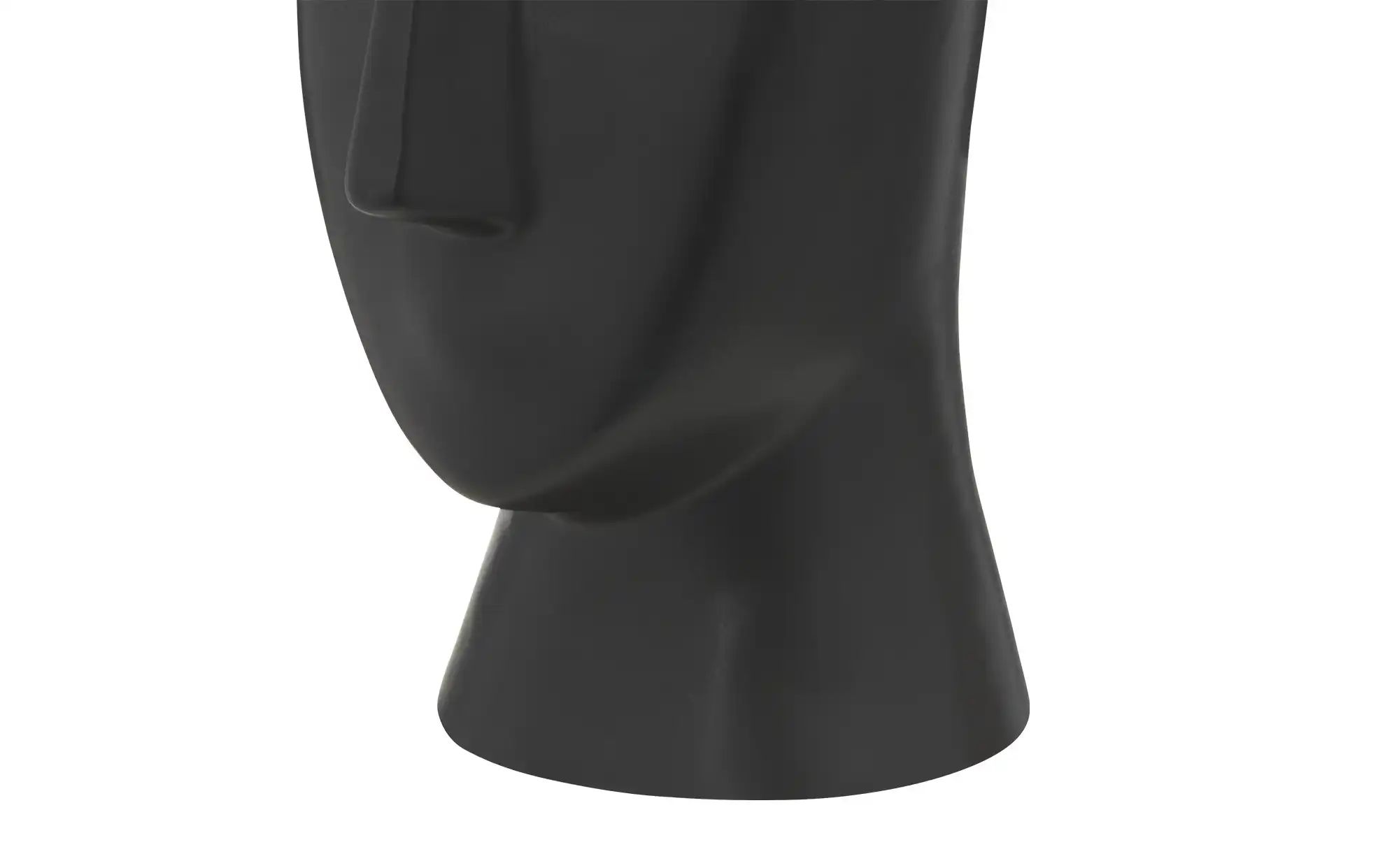 HOME STORY Vase  Face ¦ schwarz ¦ Porzellan ¦ Maße (cm): H: 28,5  Ø: 15 Acc günstig online kaufen