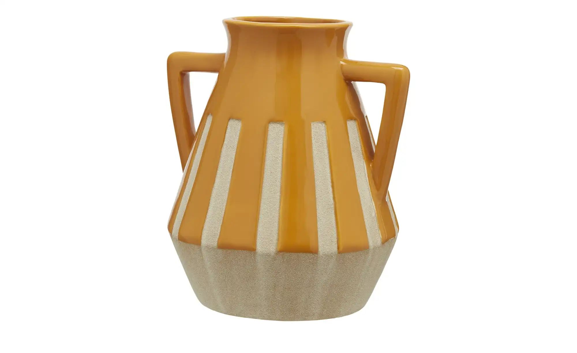 Vase   ¦ orange ¦ Porzellan ¦ Maße (cm): H: 19,4  Ø: 17.5 Accessoires > Vas günstig online kaufen