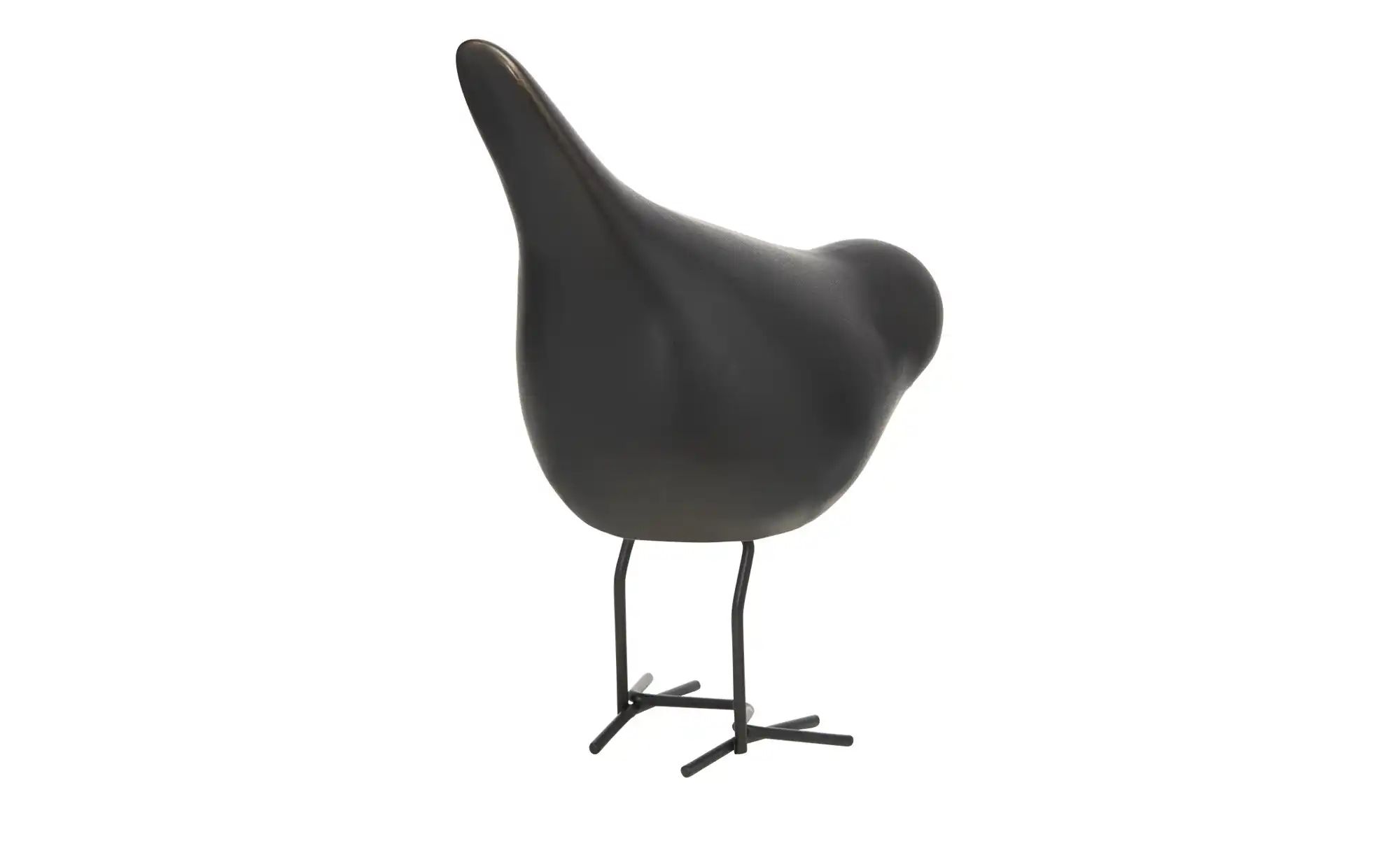 HOME STORY Deko Vogel   ¦ schwarz ¦ Porzellan,Metall ¦ Maße (cm): B: 15,3 H günstig online kaufen