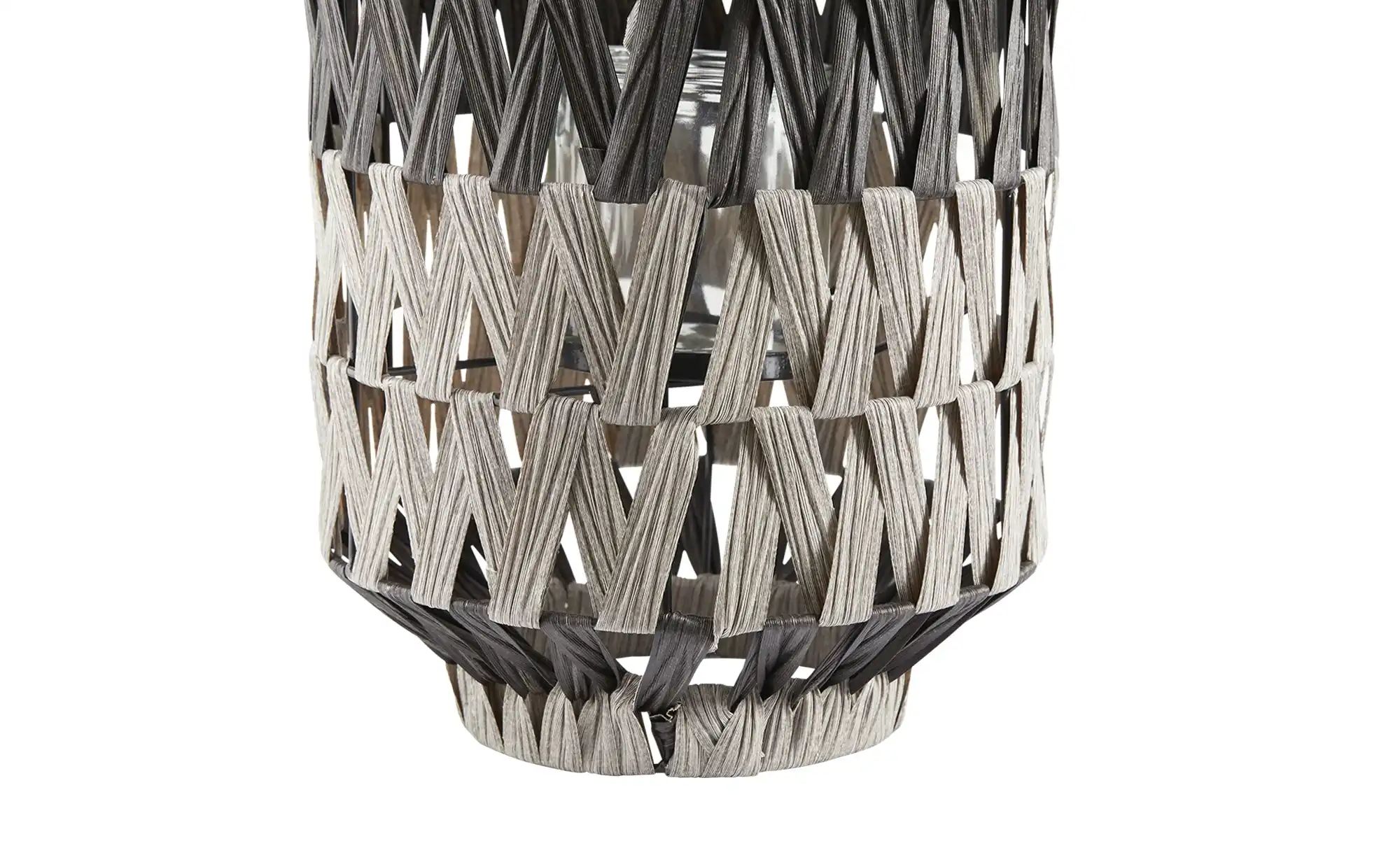 HOME STORY Laterne   ¦ grau ¦ PVC,Metall,Glas ¦ Maße (cm): H: 59,5  Ø: 25 A günstig online kaufen