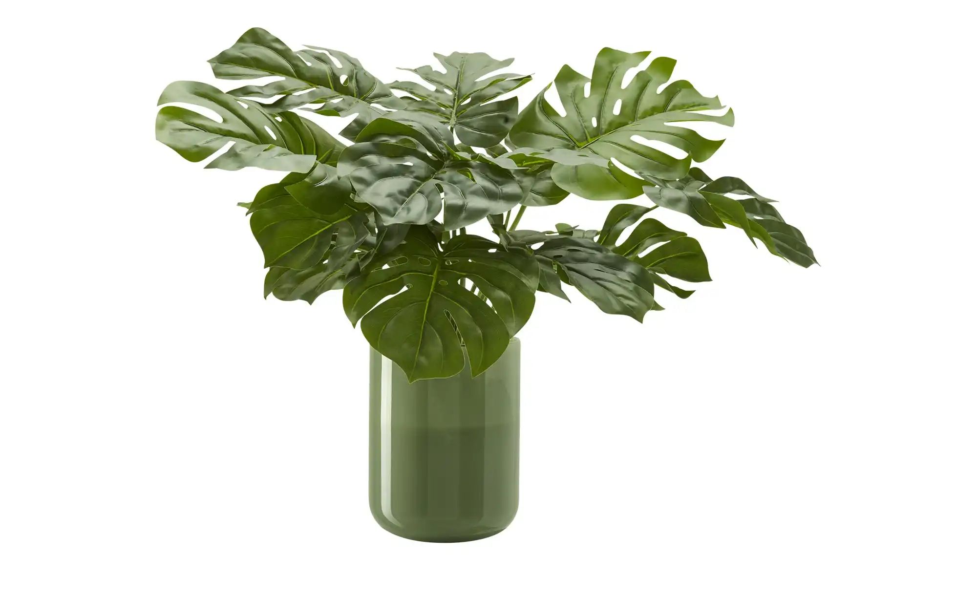 HOME STORY Vase   ¦ grün ¦ Glas ¦ Maße (cm): H: 23  Ø: 18 Accessoires > Vas günstig online kaufen