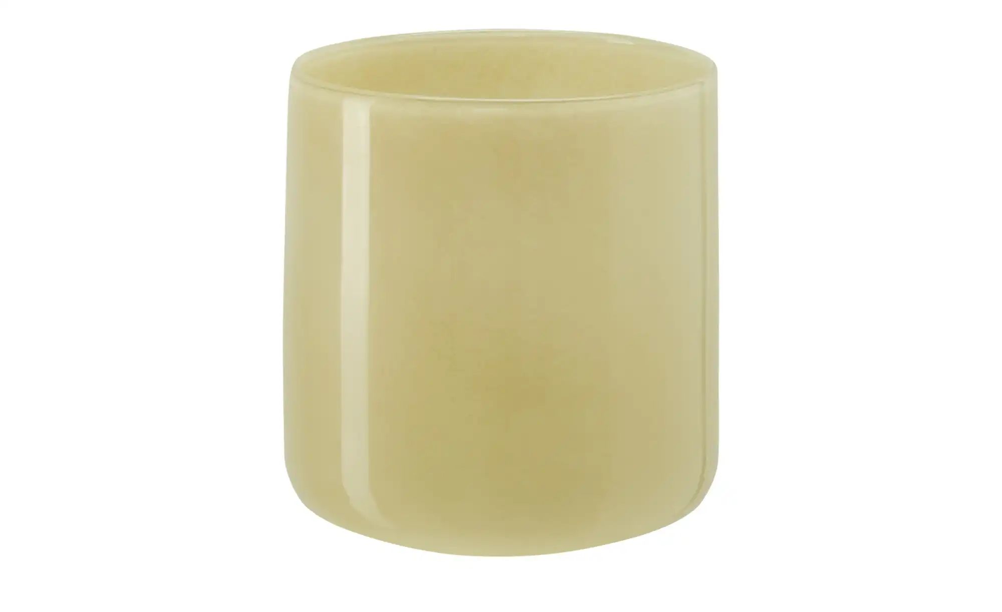 Vase ¦ gelb ¦ Glas ¦ Maße (cm): H: 18,5  Ø: 18 Accessoires > Vasen - Höffne günstig online kaufen